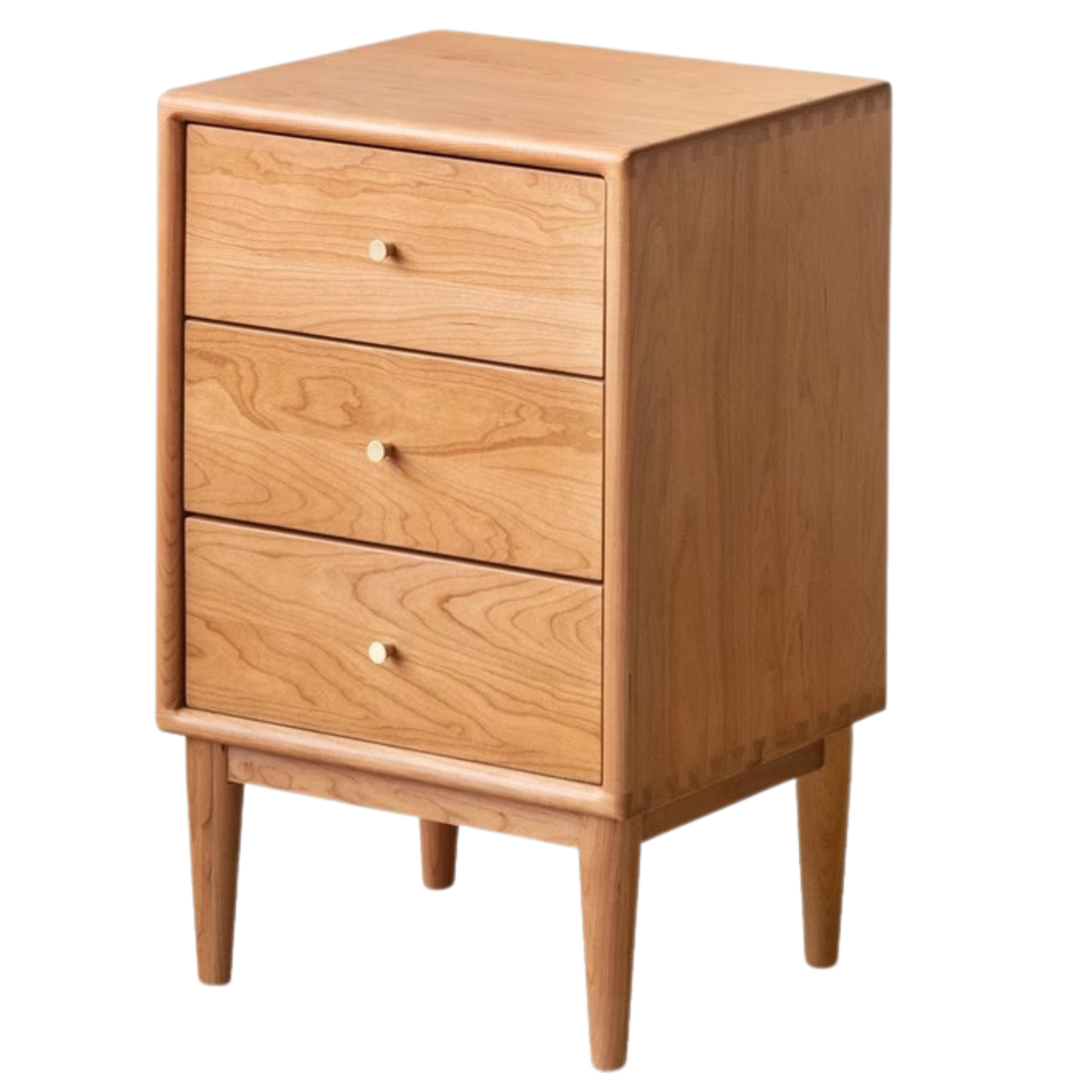 South American Walnut, Black Walnut, Cherry, Ash Solid Wood Nightstand.