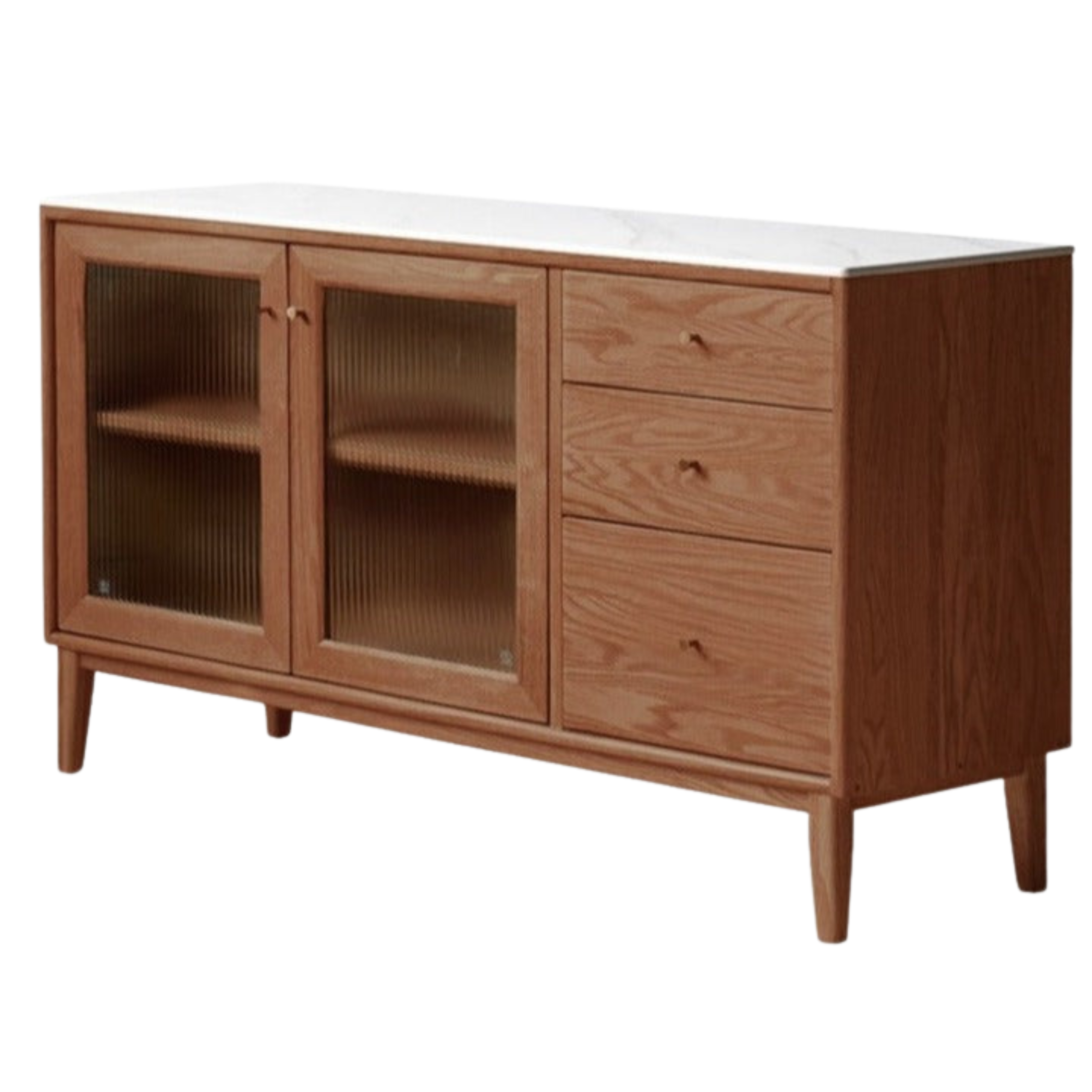 Oak Solid Wood Rock Board Modern Dining Sideboard