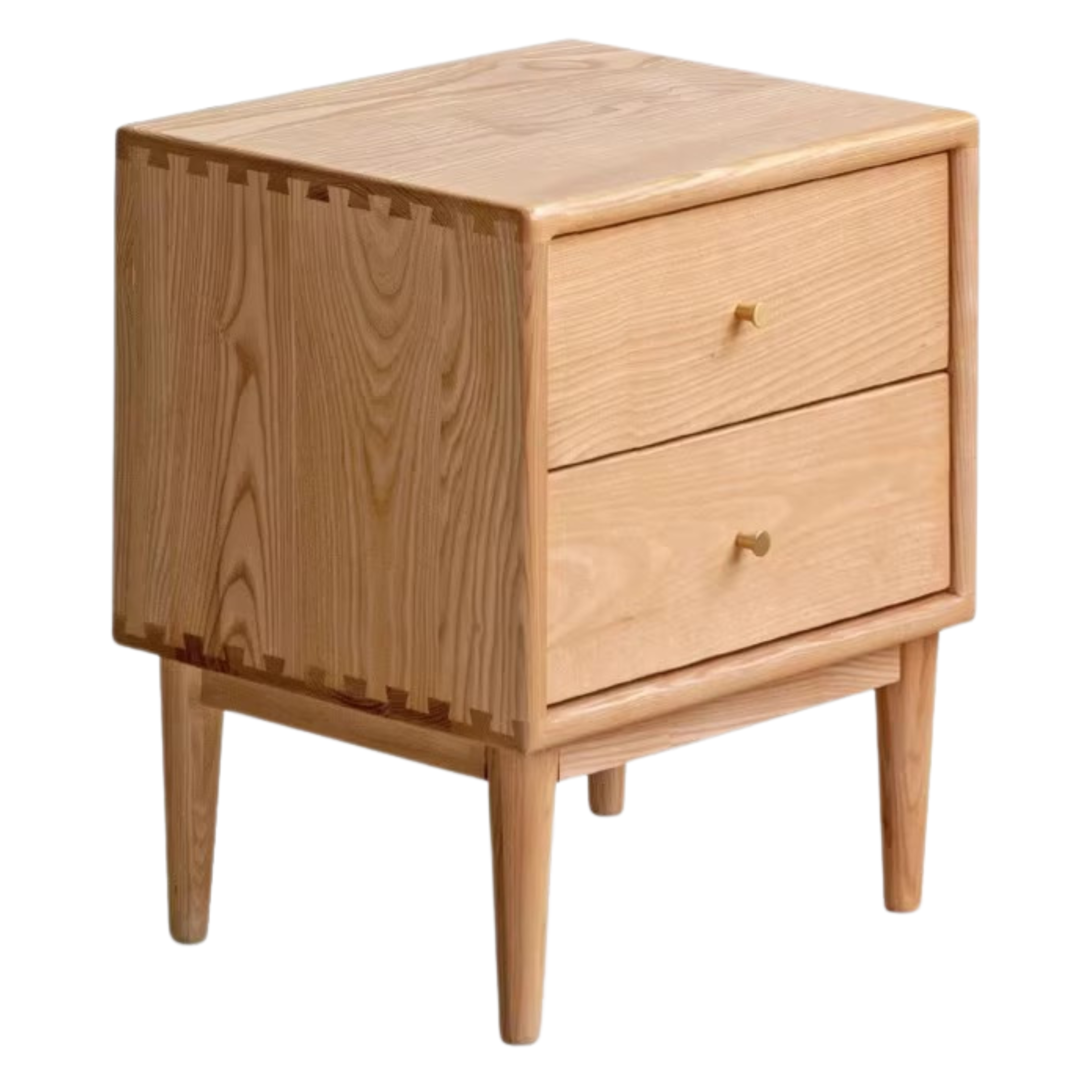 South American Walnut, Black Walnut, Cherry, Ash Solid Wood Nightstand.
