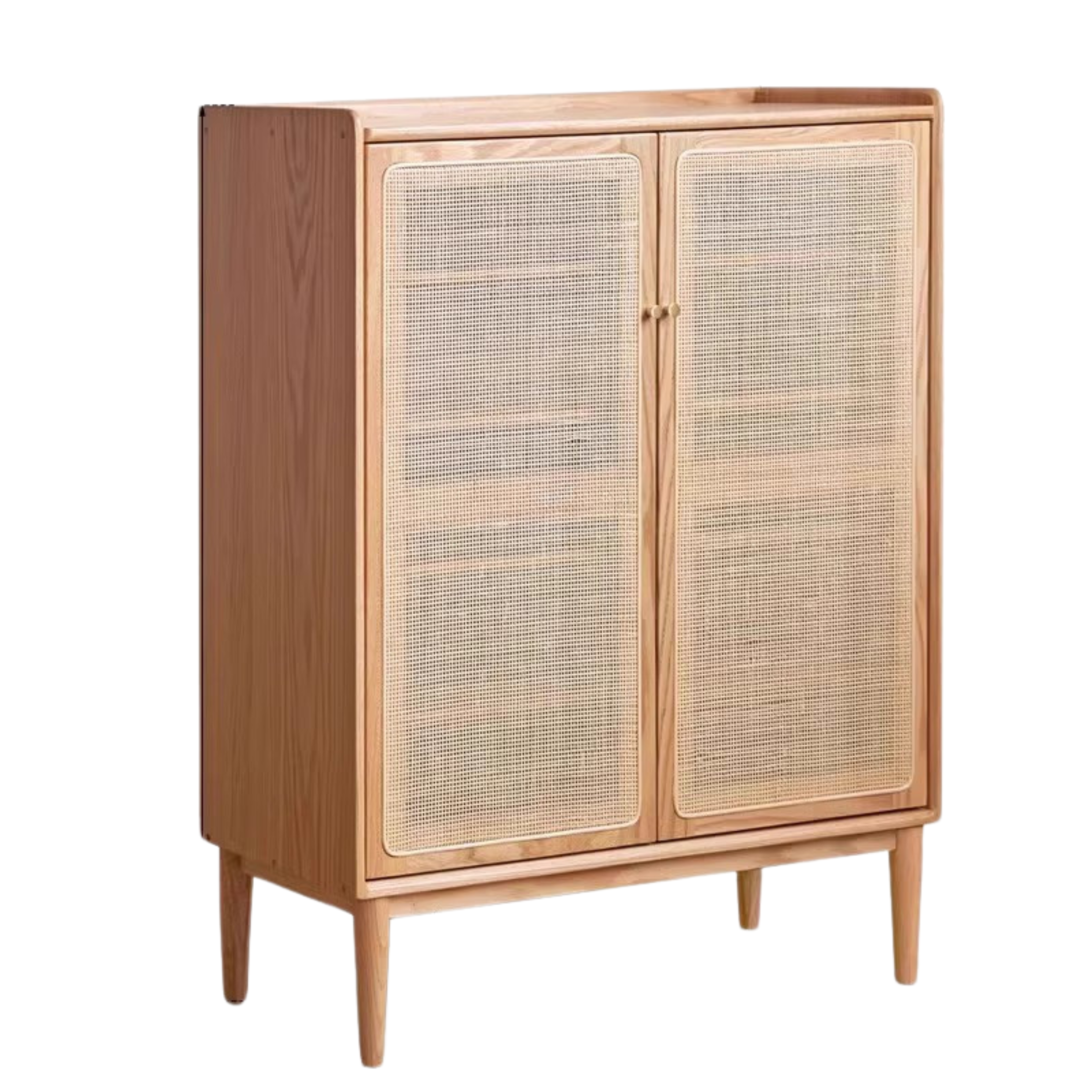 Oak, Black Walnut, Cherry Solid Wood Shoe Cabinet