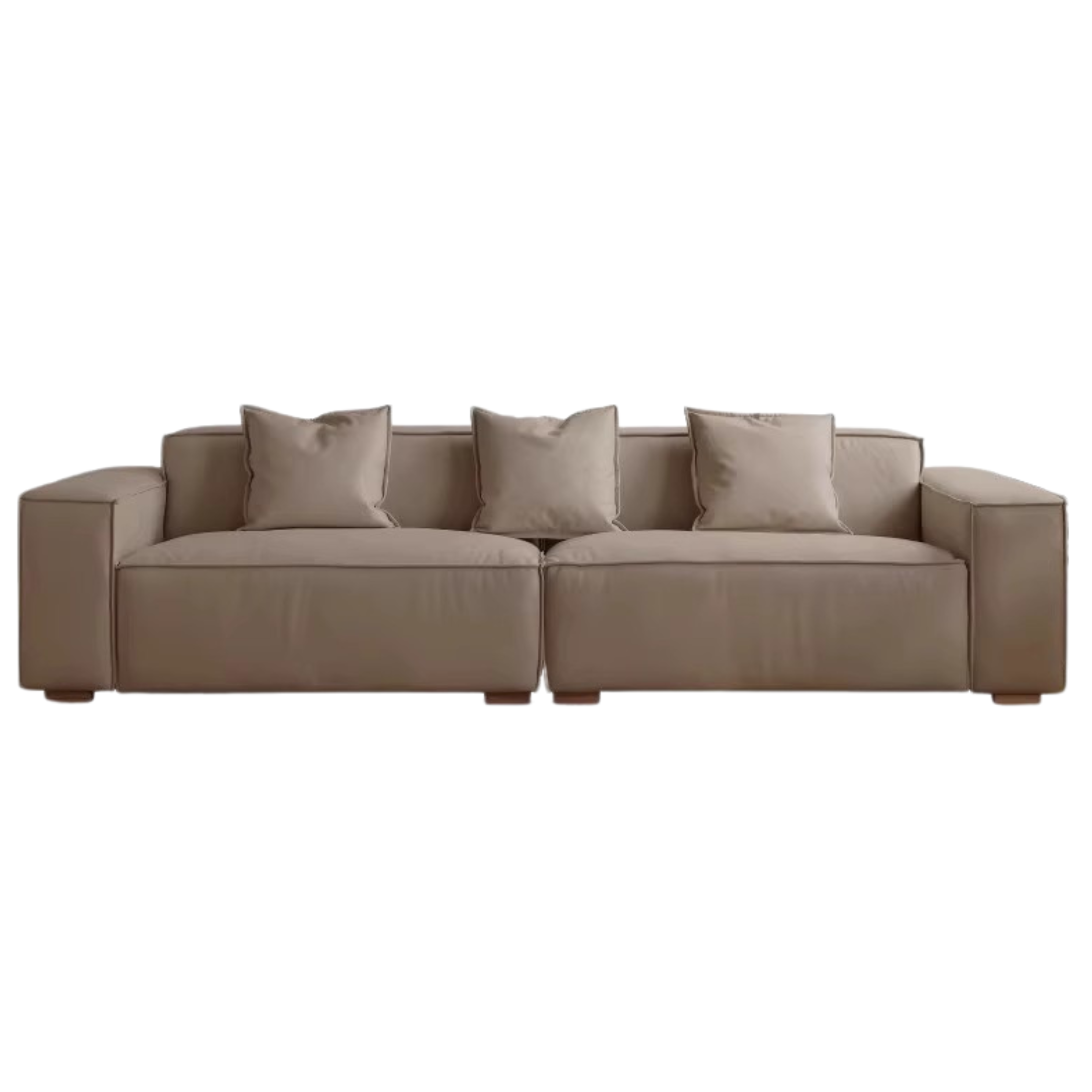 Luxury Сow Leather Sofa, Technical Fabric Sofa.