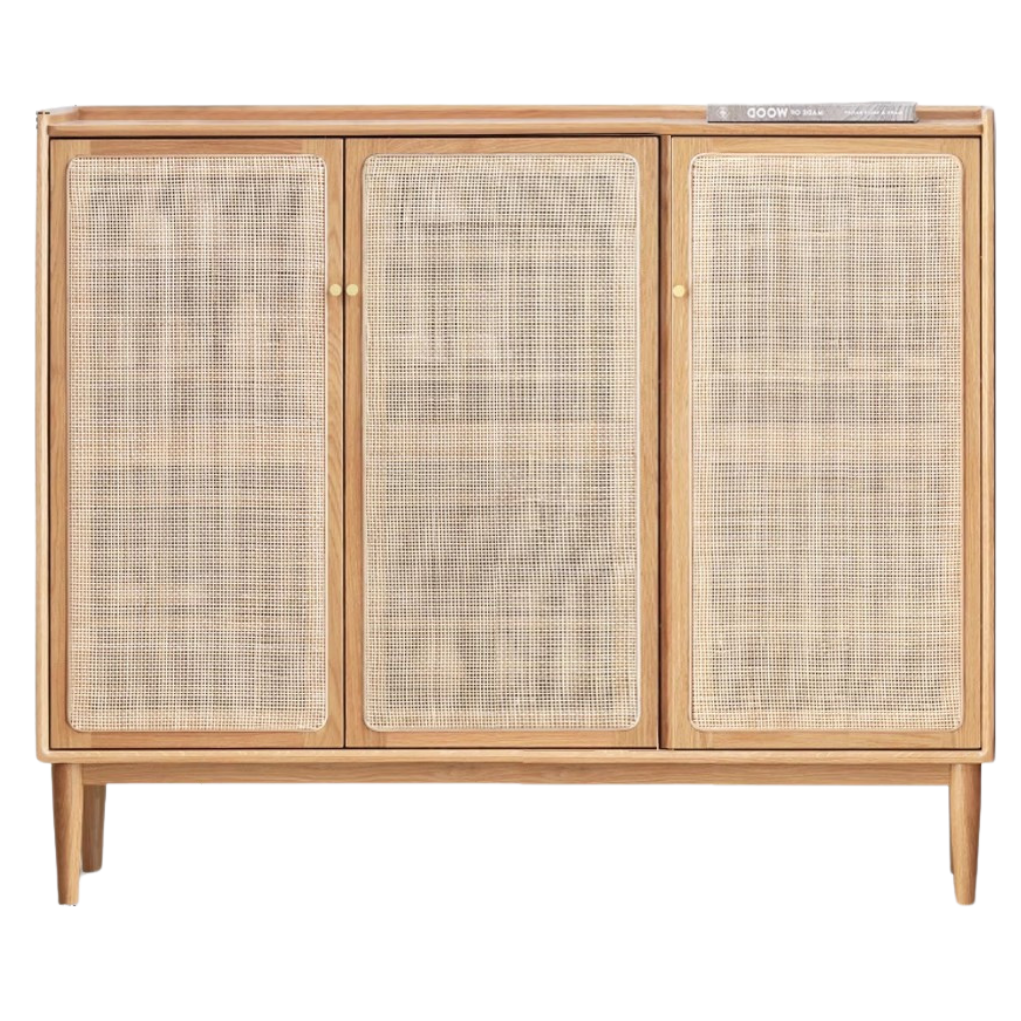 Oak, Black Walnut, Cherry Solid Wood Shoe Cabinet
