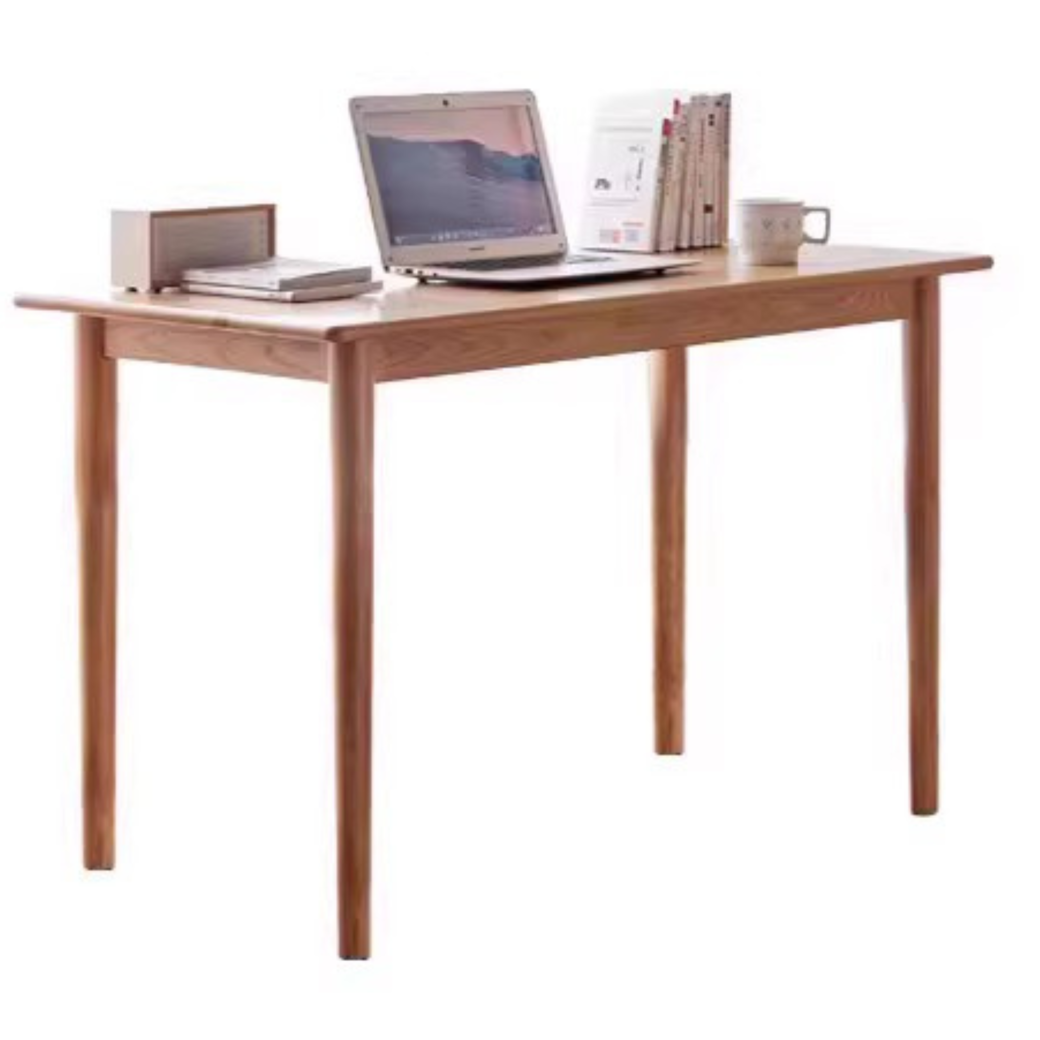 Oak Solid Wood Office Desk, Bay Window Desk