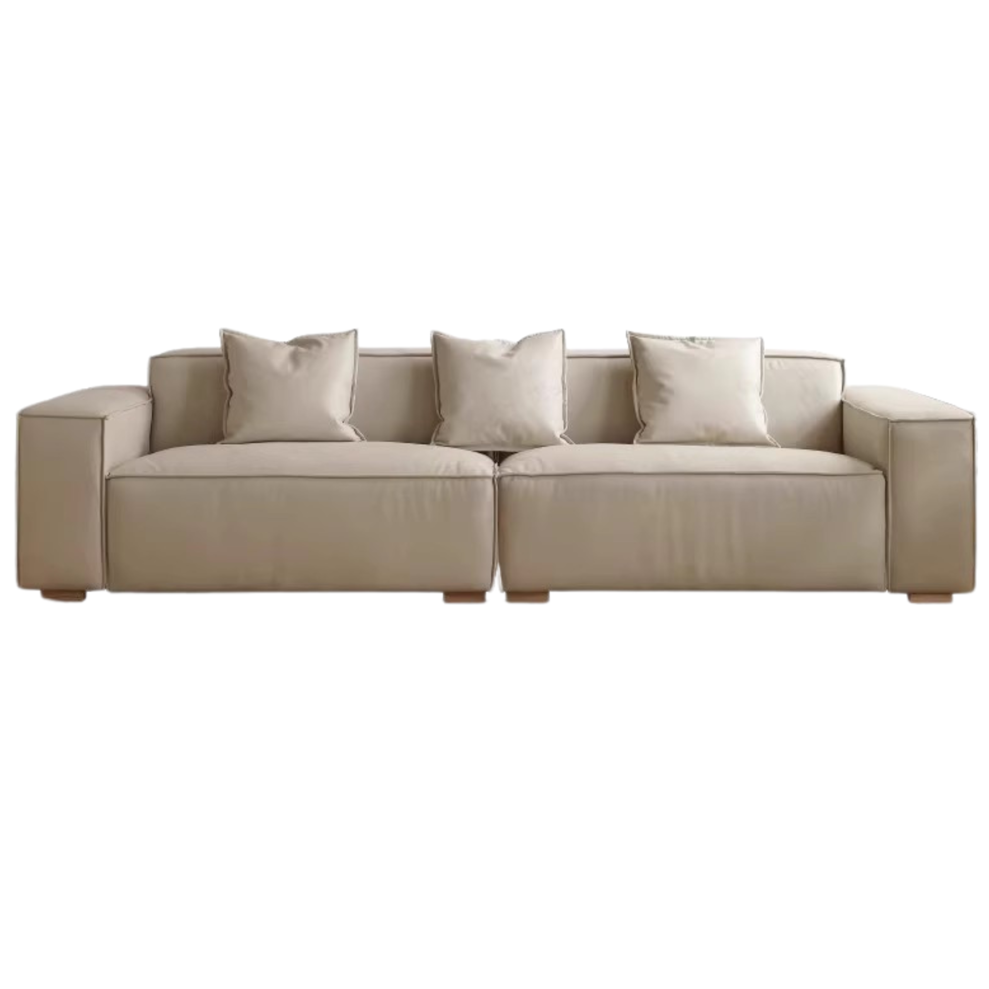 Luxury Сow Leather Sofa, Technical Fabric Sofa.