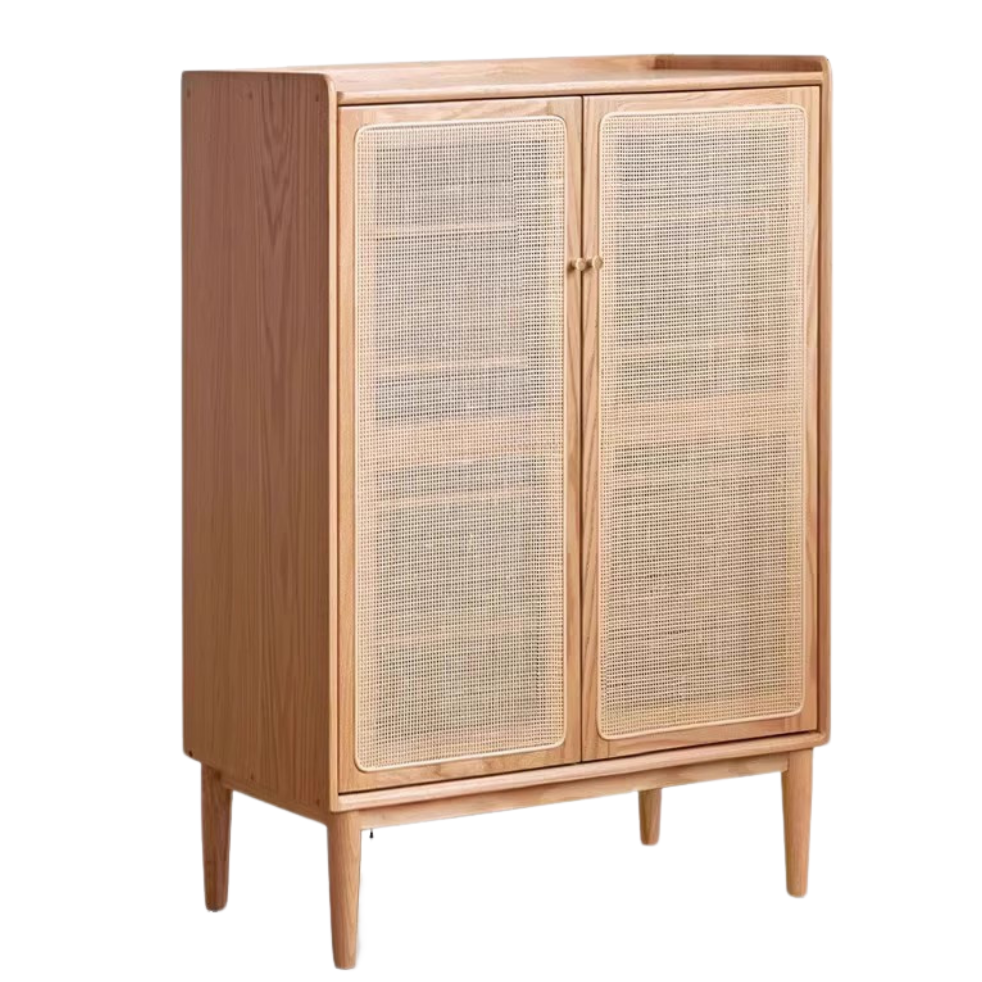 Oak, Black Walnut, Cherry Solid Wood Shoe Cabinet