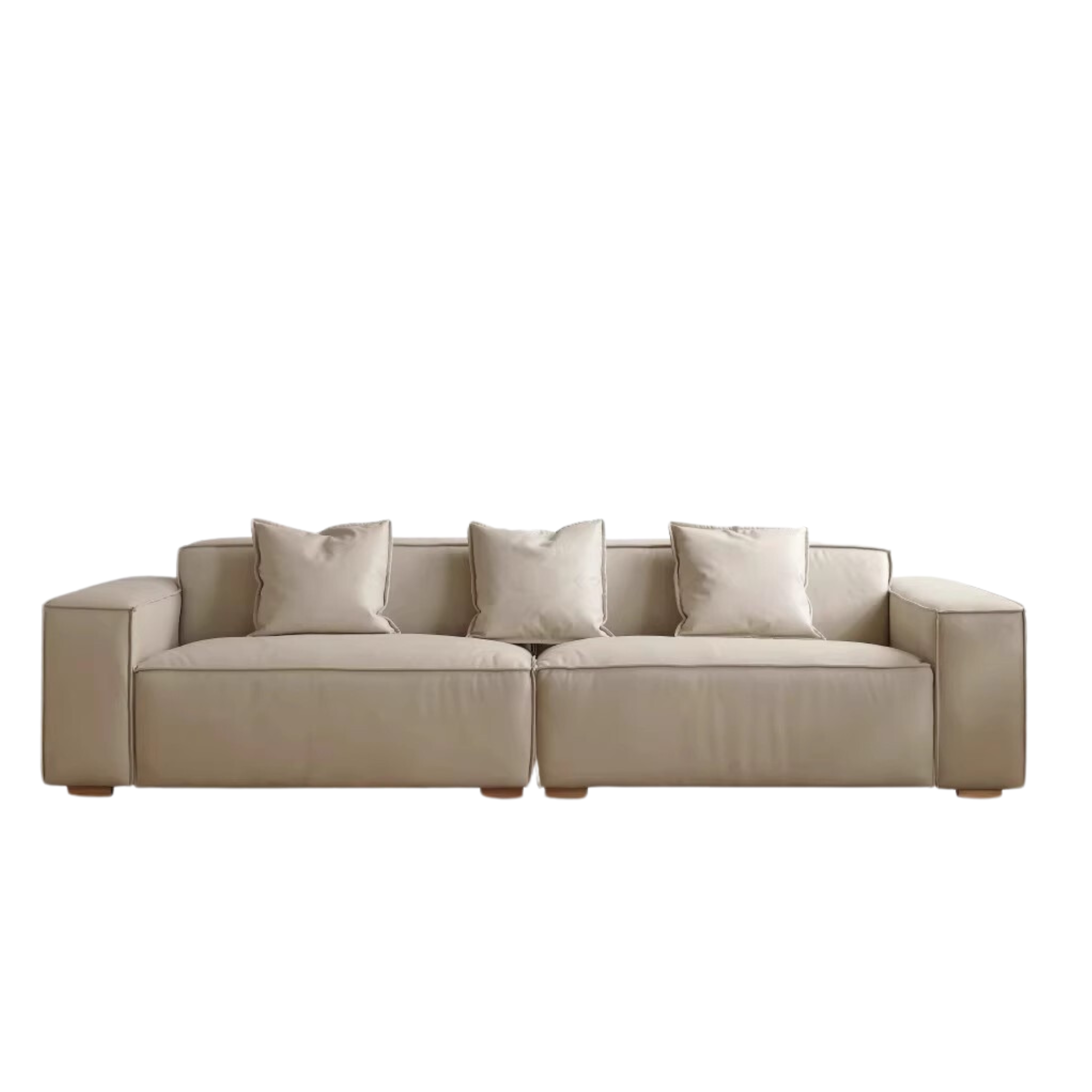 Luxury Сow Leather Sofa, Technical Fabric Sofa.