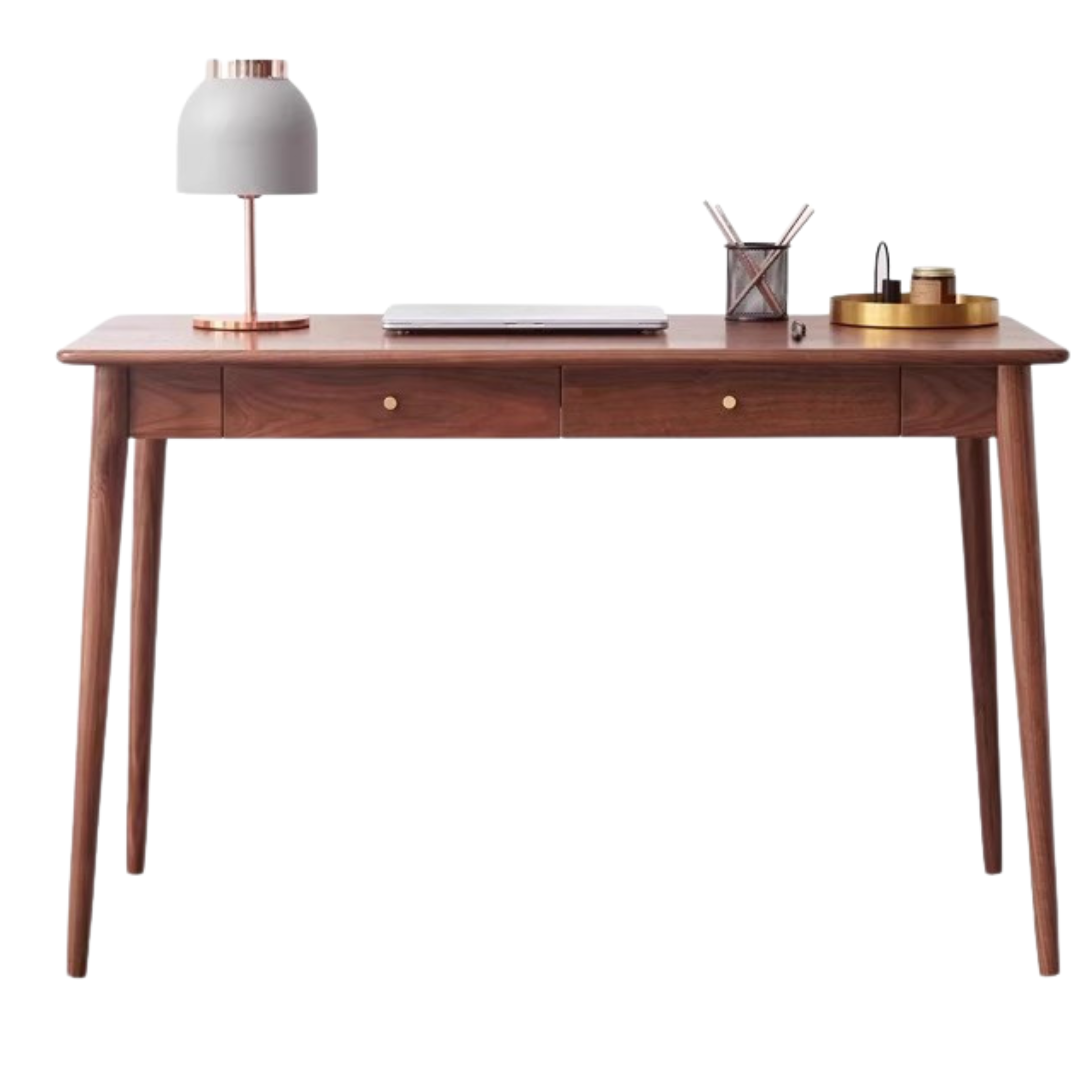 Black Walnut Solid Wood Office Desk