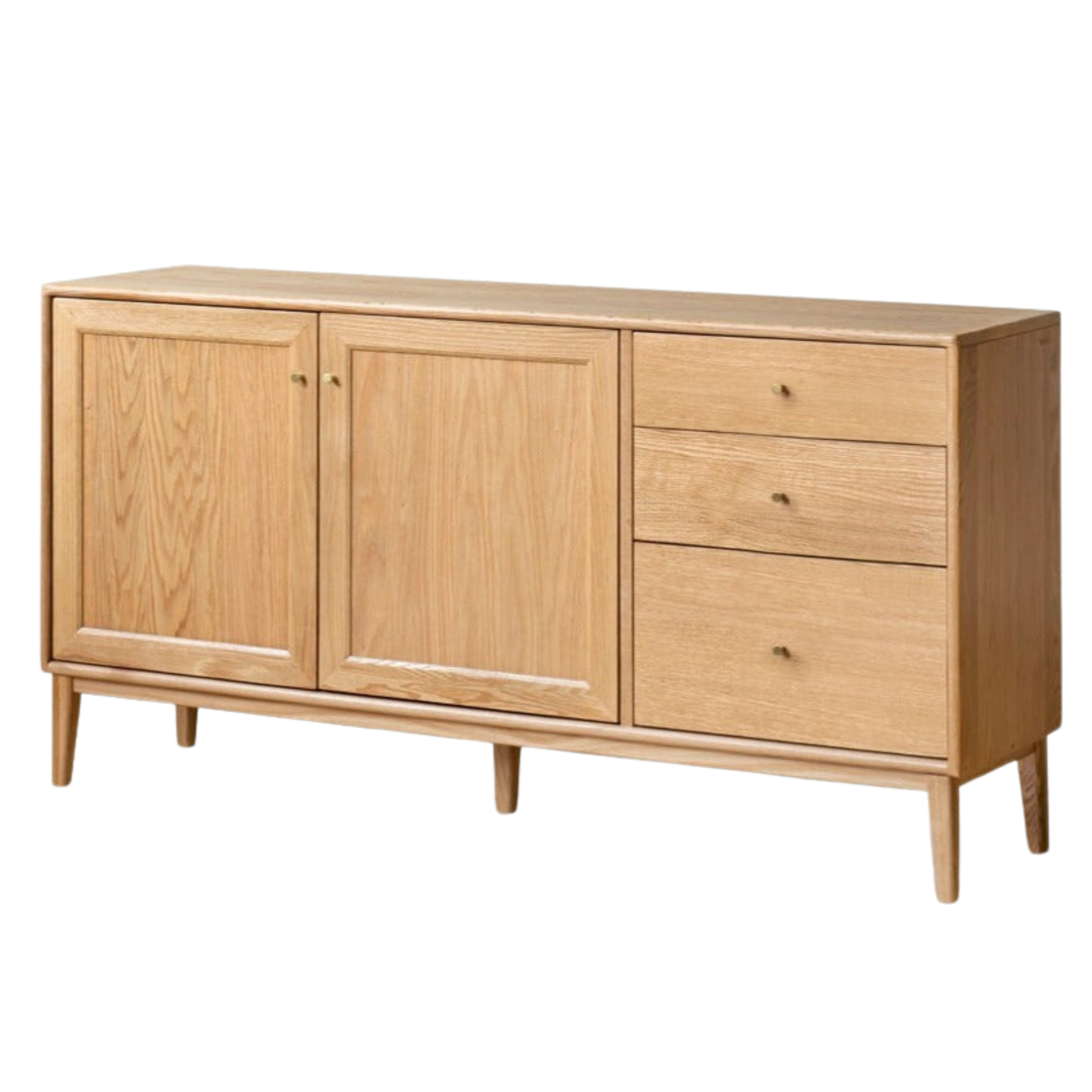 Oak Solid Wood Rock Board Modern Dining Sideboard