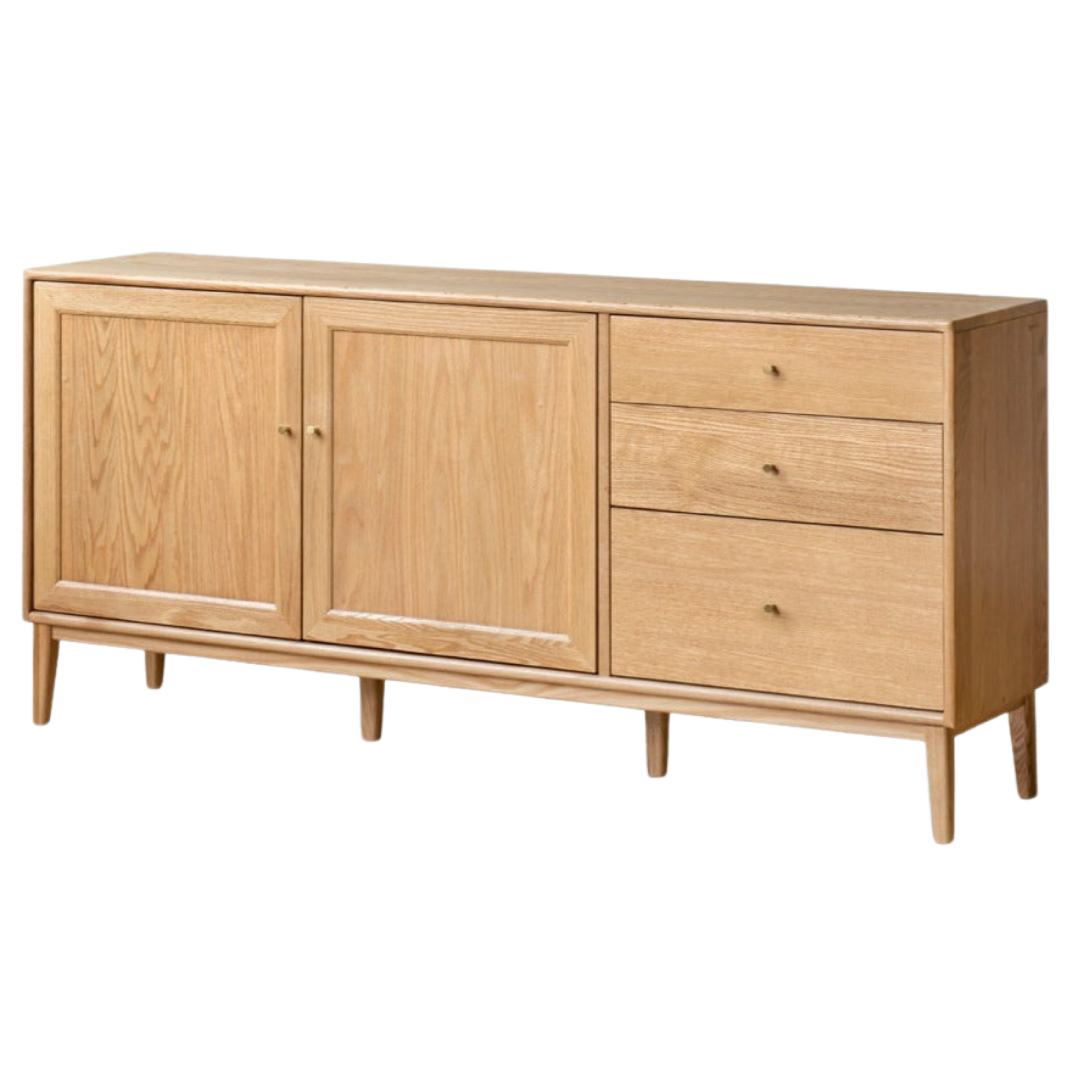 Oak Solid Wood Rock Board Modern Dining Sideboard