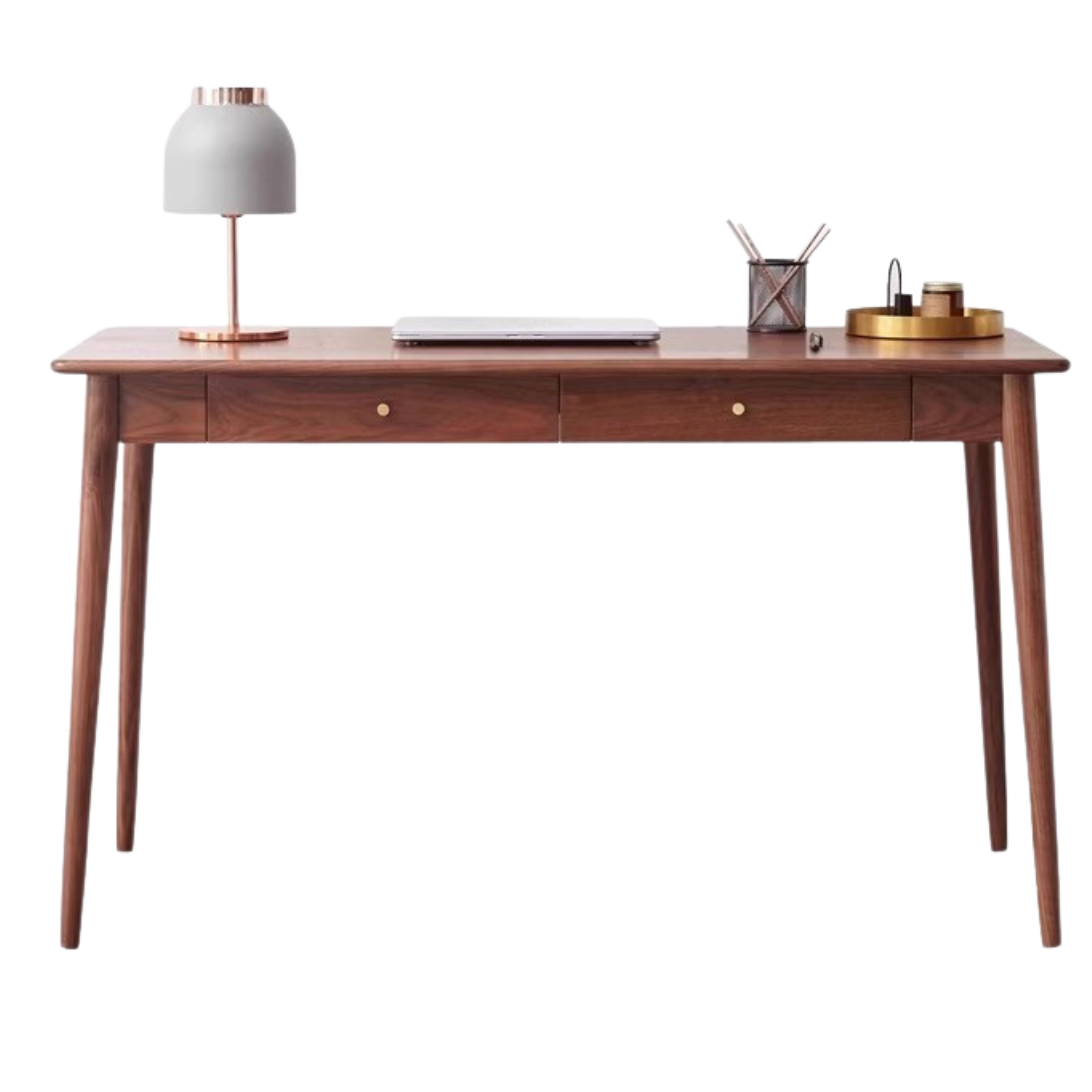 Black Walnut Solid Wood Office Desk