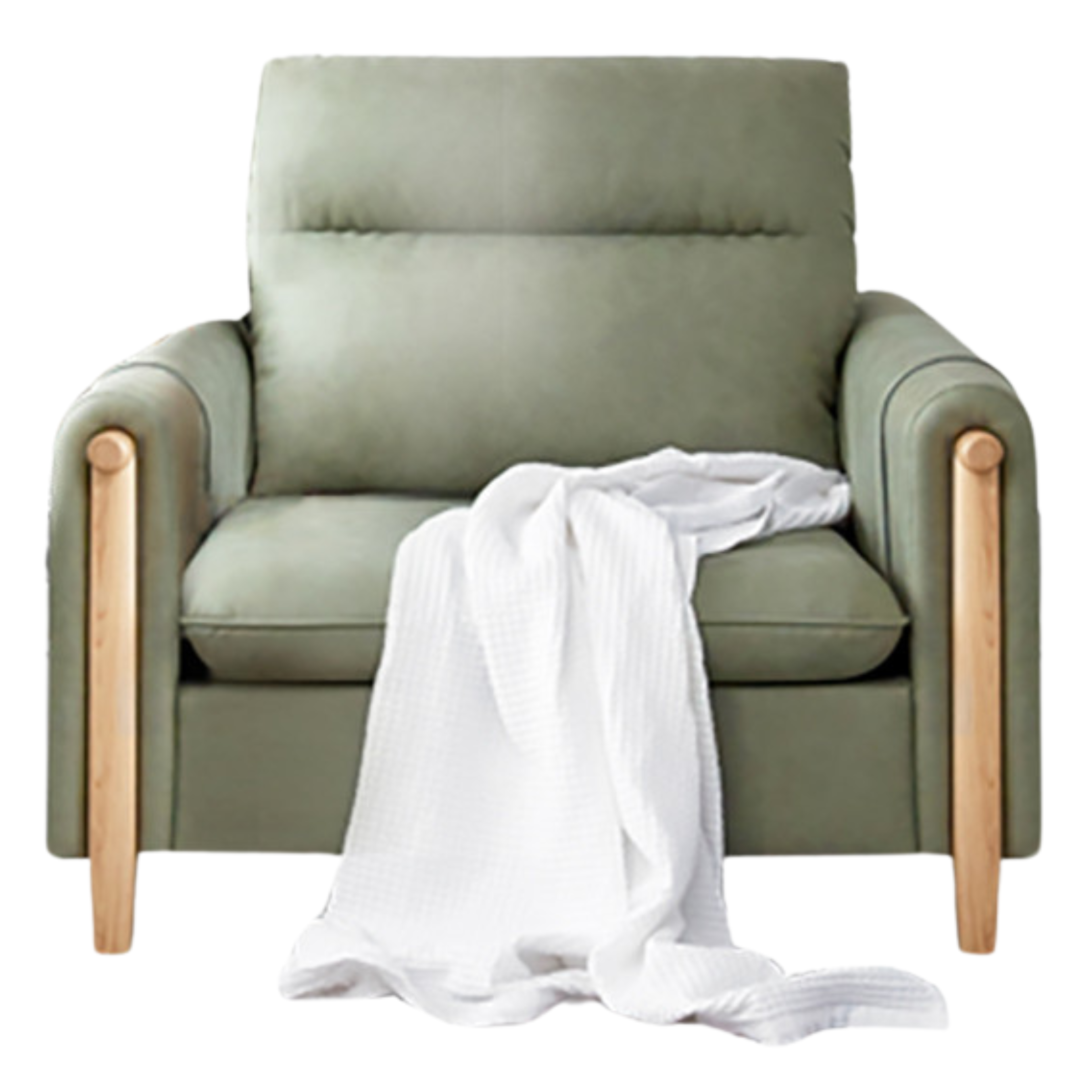 Lux technology green fabriс sofa.