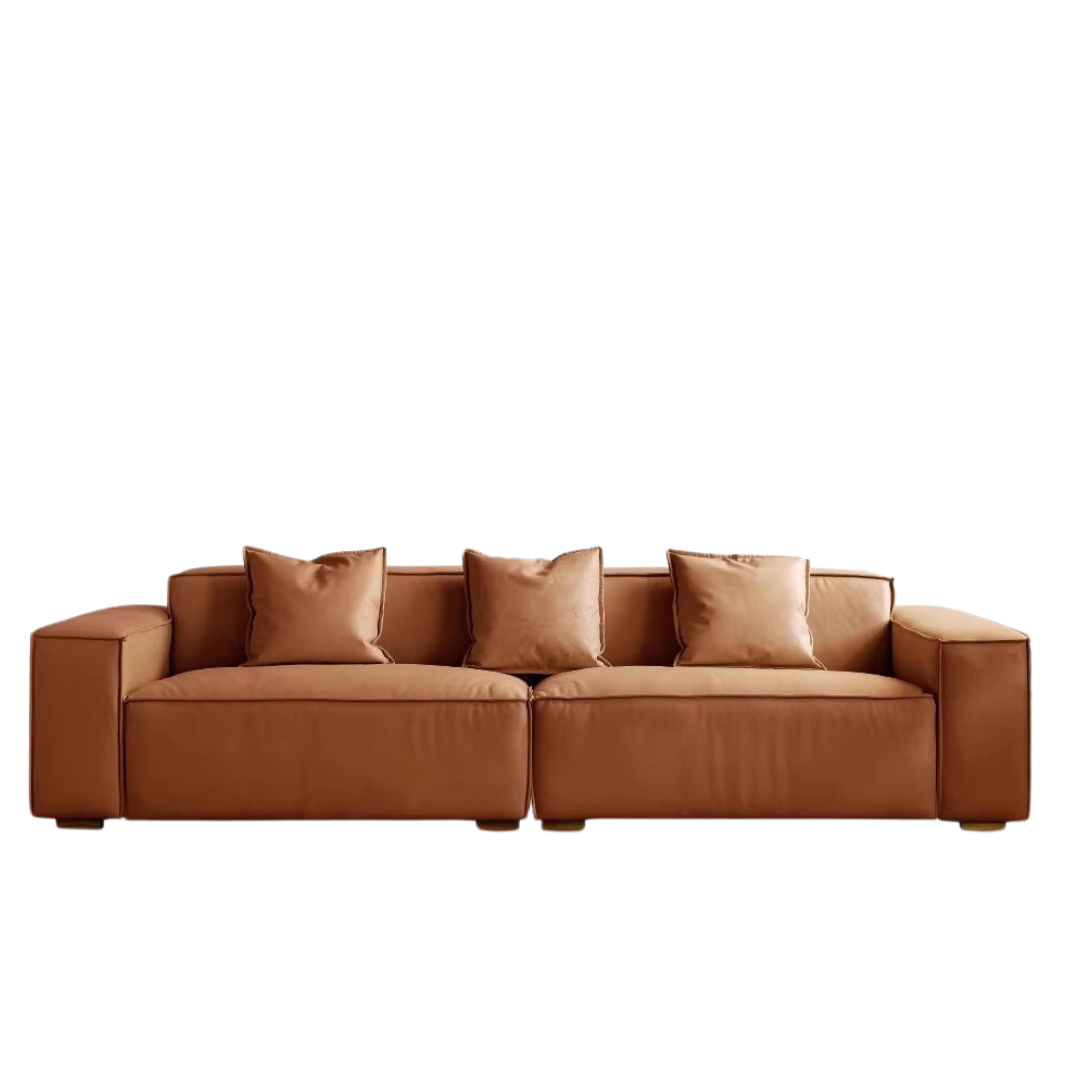 Luxury Сow Leather Sofa, Technical Fabric Sofa.