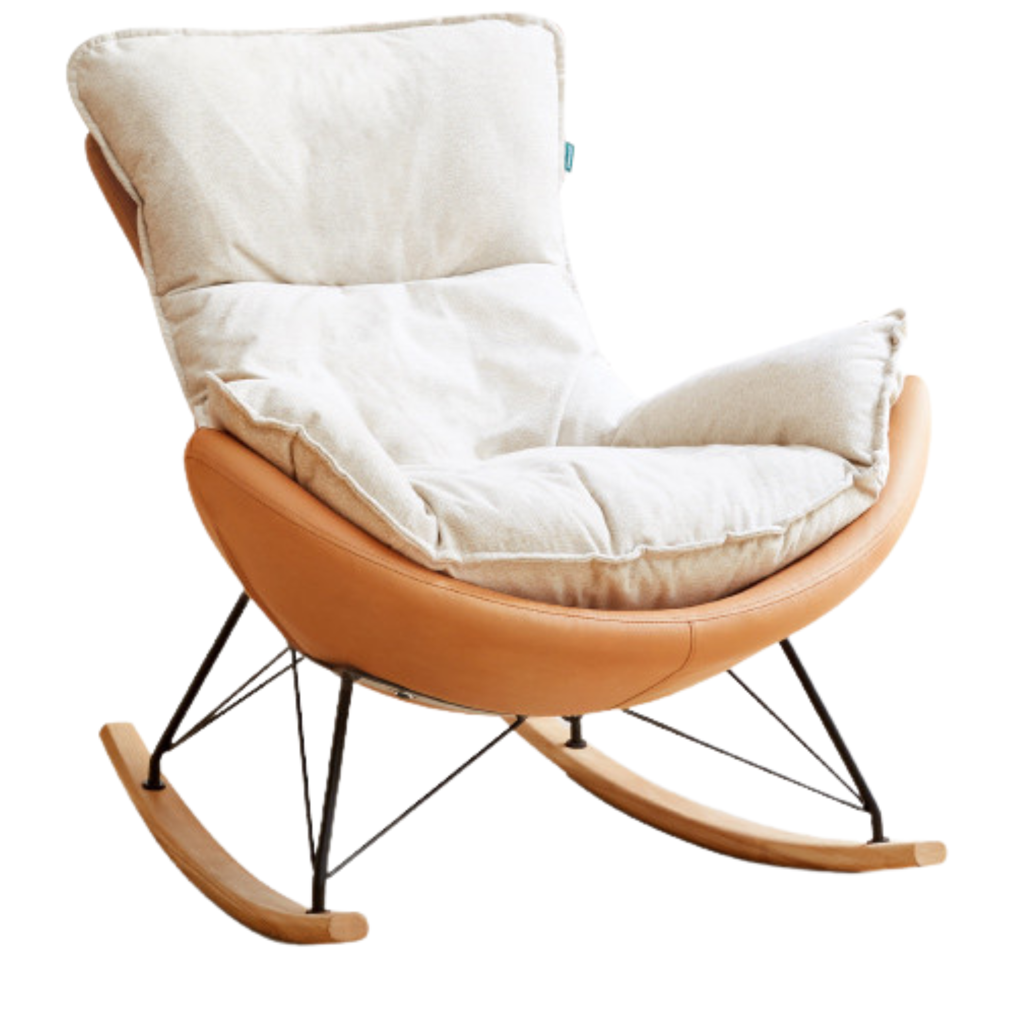 Mid Century Modern Rocking Armchair)