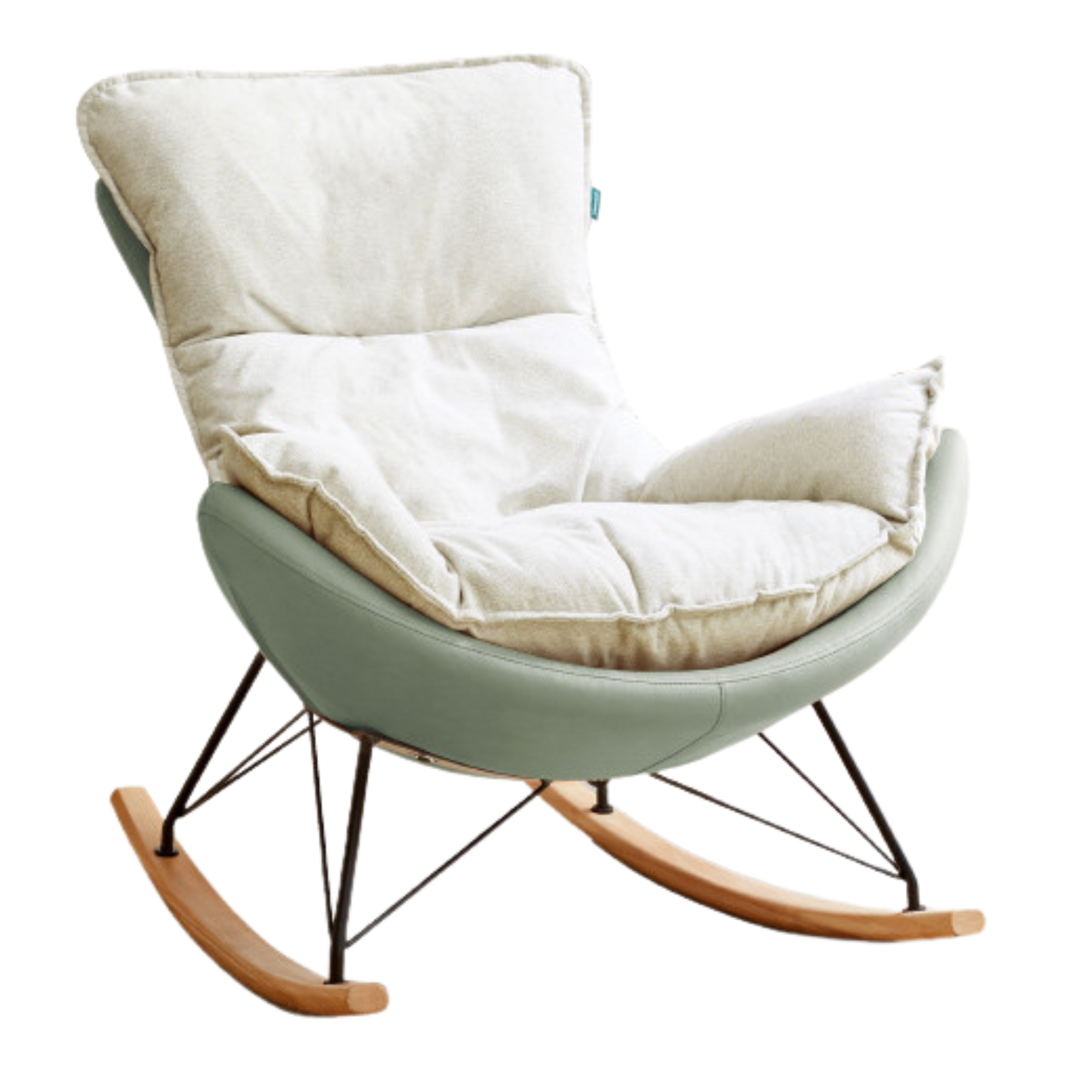 Mid Century Modern Rocking Armchair)