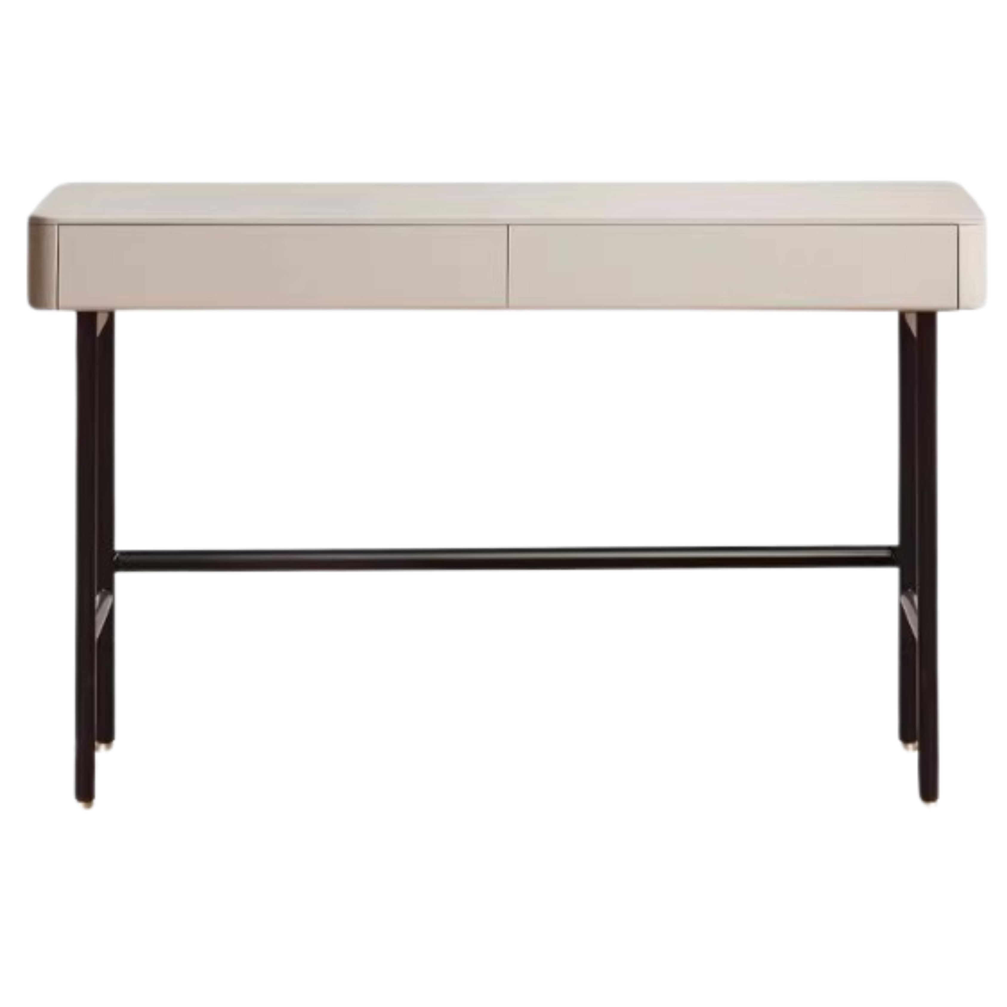 Poplar Solid Wood Double-Draw Desk Light Luxury