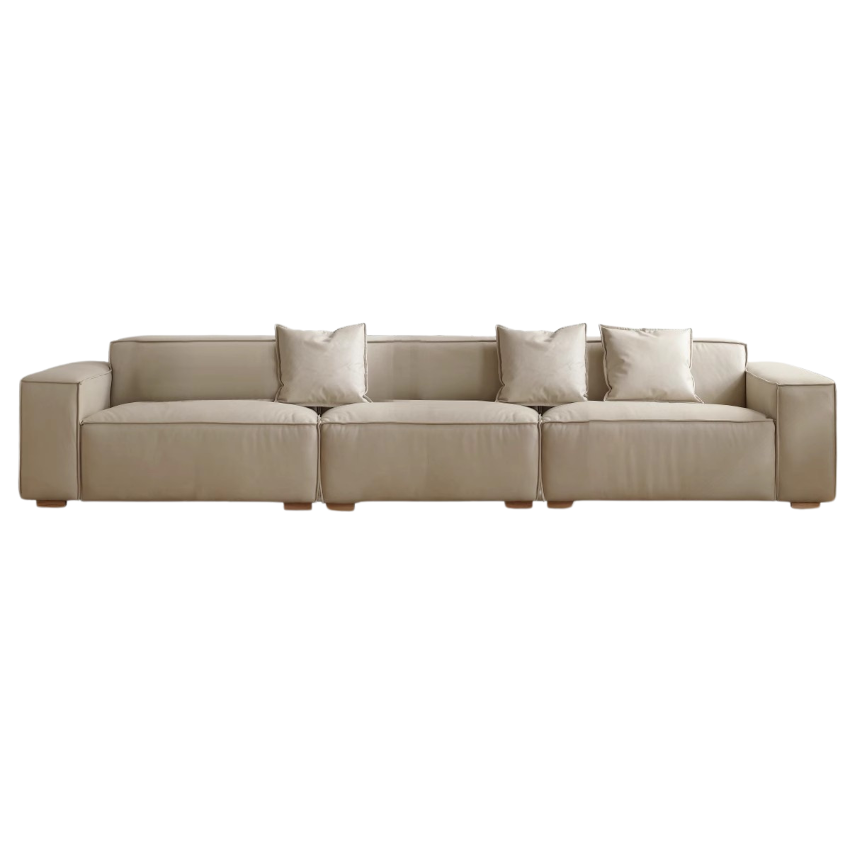 Luxury Сow Leather Sofa, Technical Fabric Sofa.