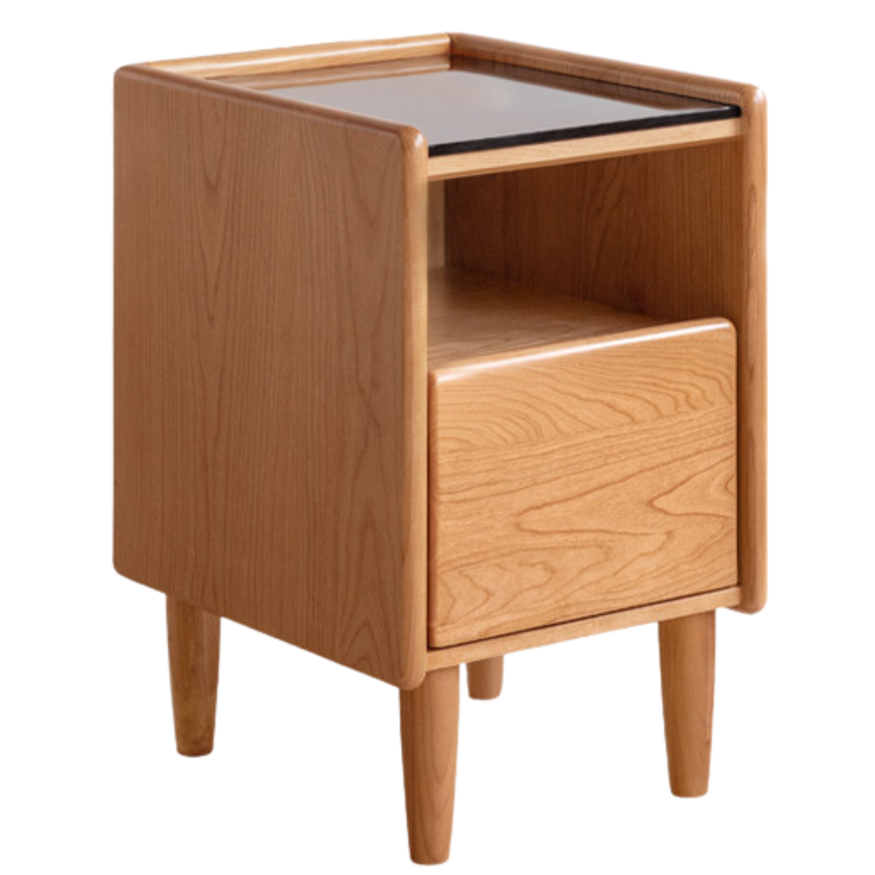 Cherry Solid Wood Retro Nightstand