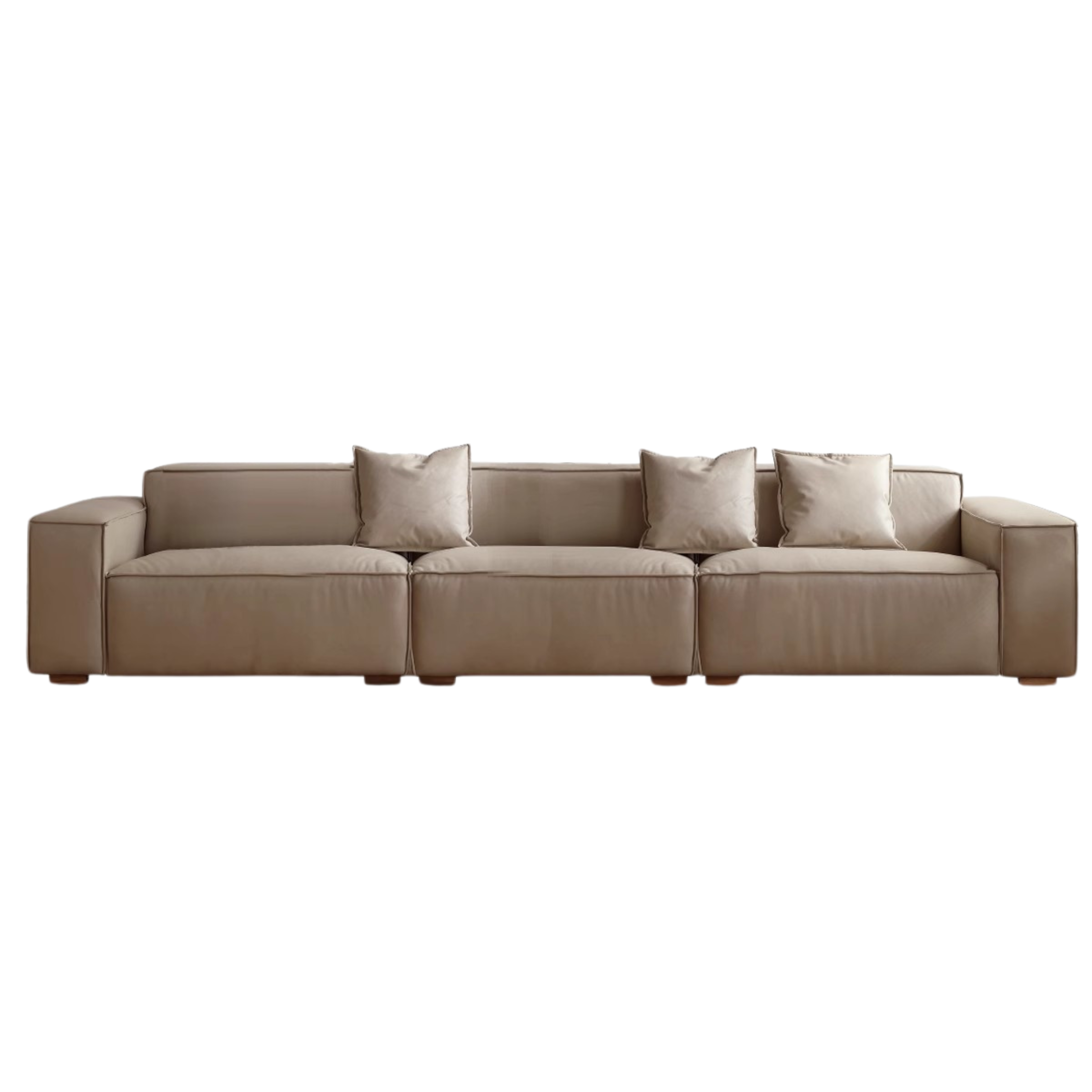 Luxury Сow Leather Sofa, Technical Fabric Sofa.