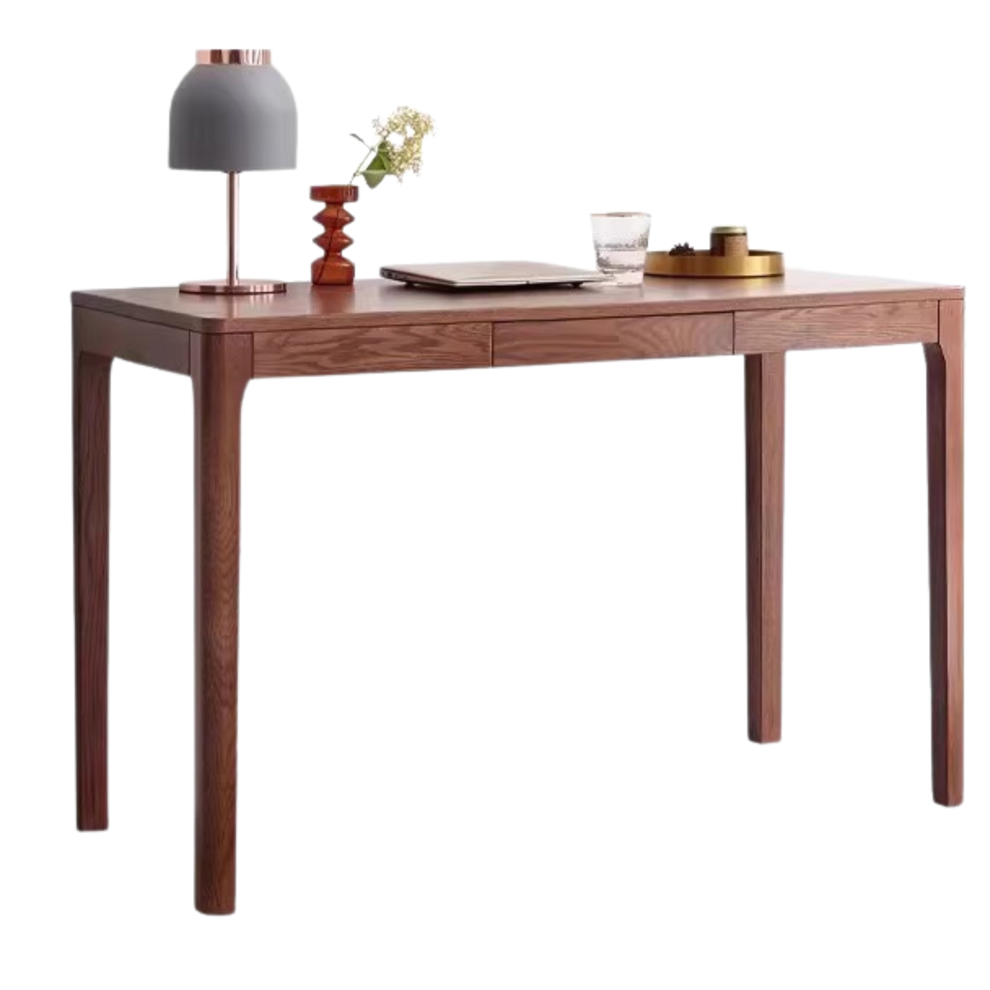 Oak, Beech Solid Wood Walnut Color Office Desk