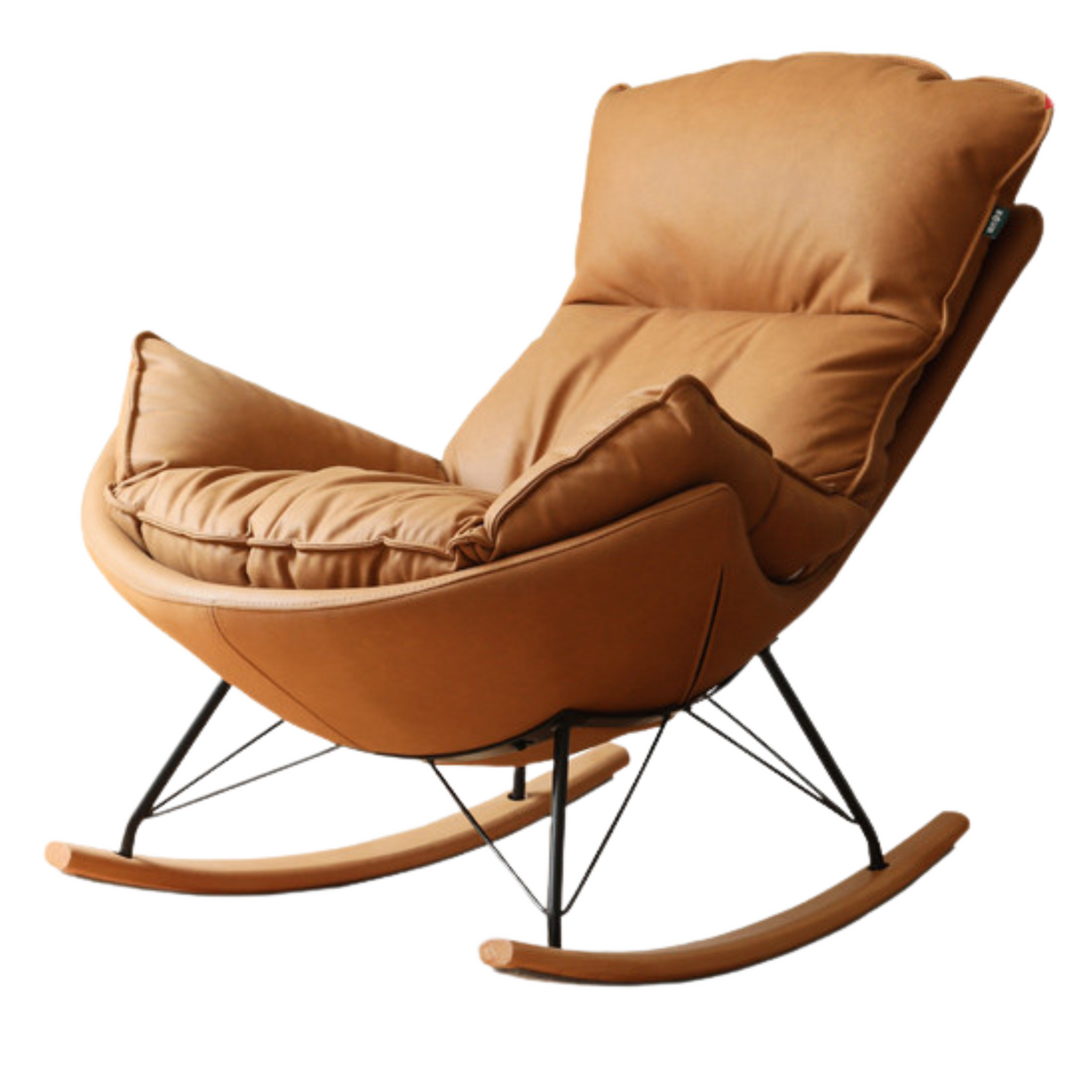 Fabric Rocking Lounge Chair with Soft Cushioned Seat - Best Seller