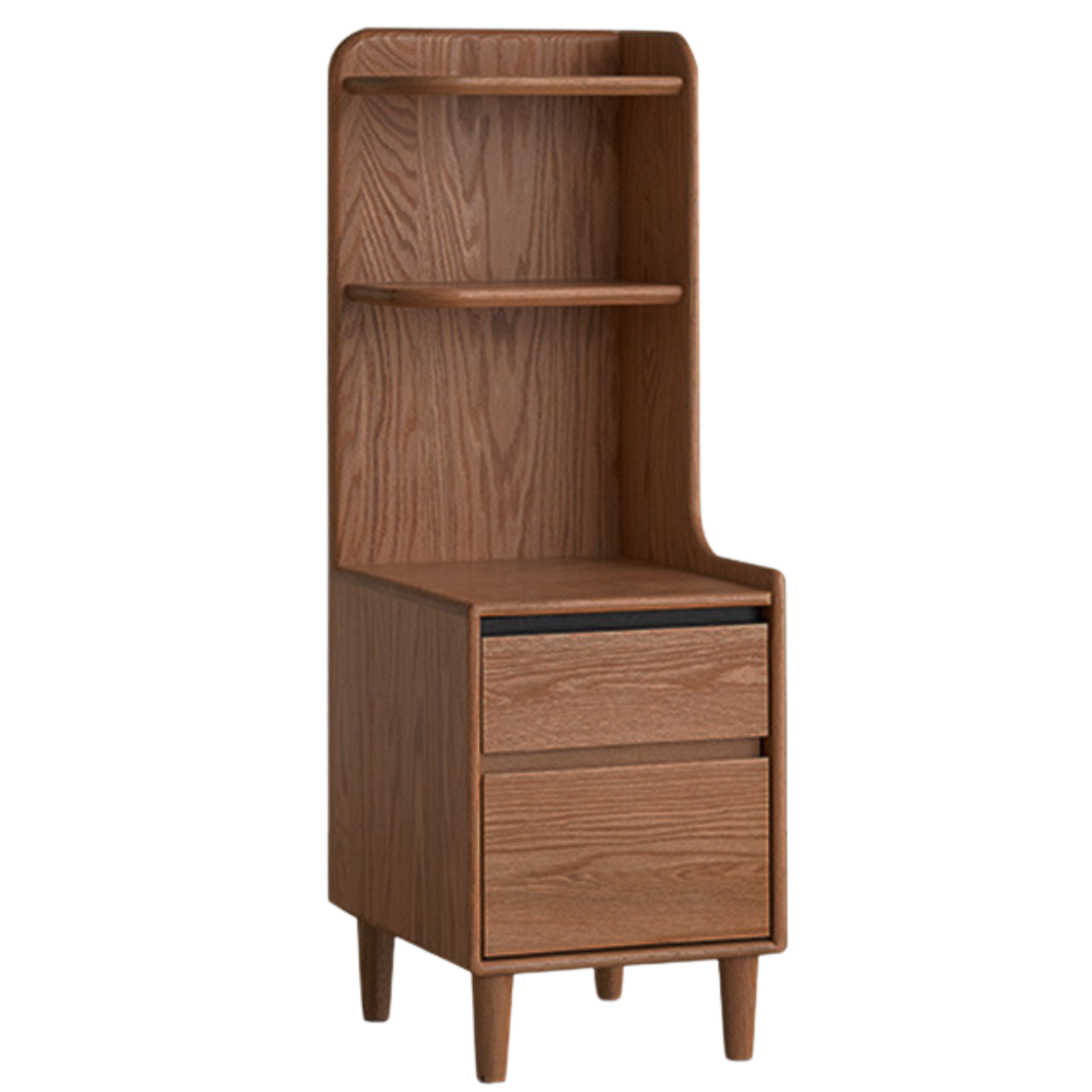 Oak Solid Wood Modern Nightstand.