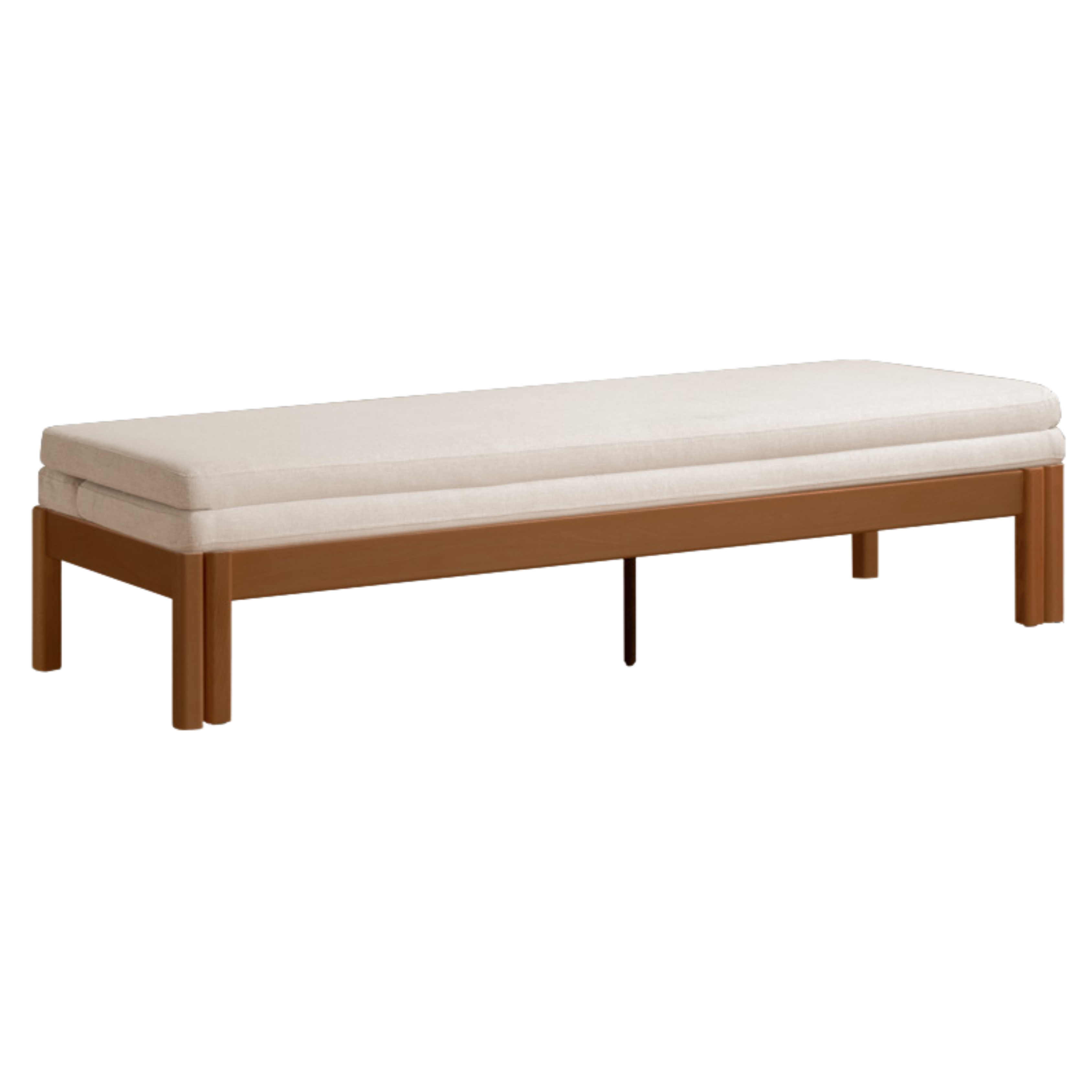 Beech Solid Wood Sofa Folding Dual Purpose Bed Sofa.
