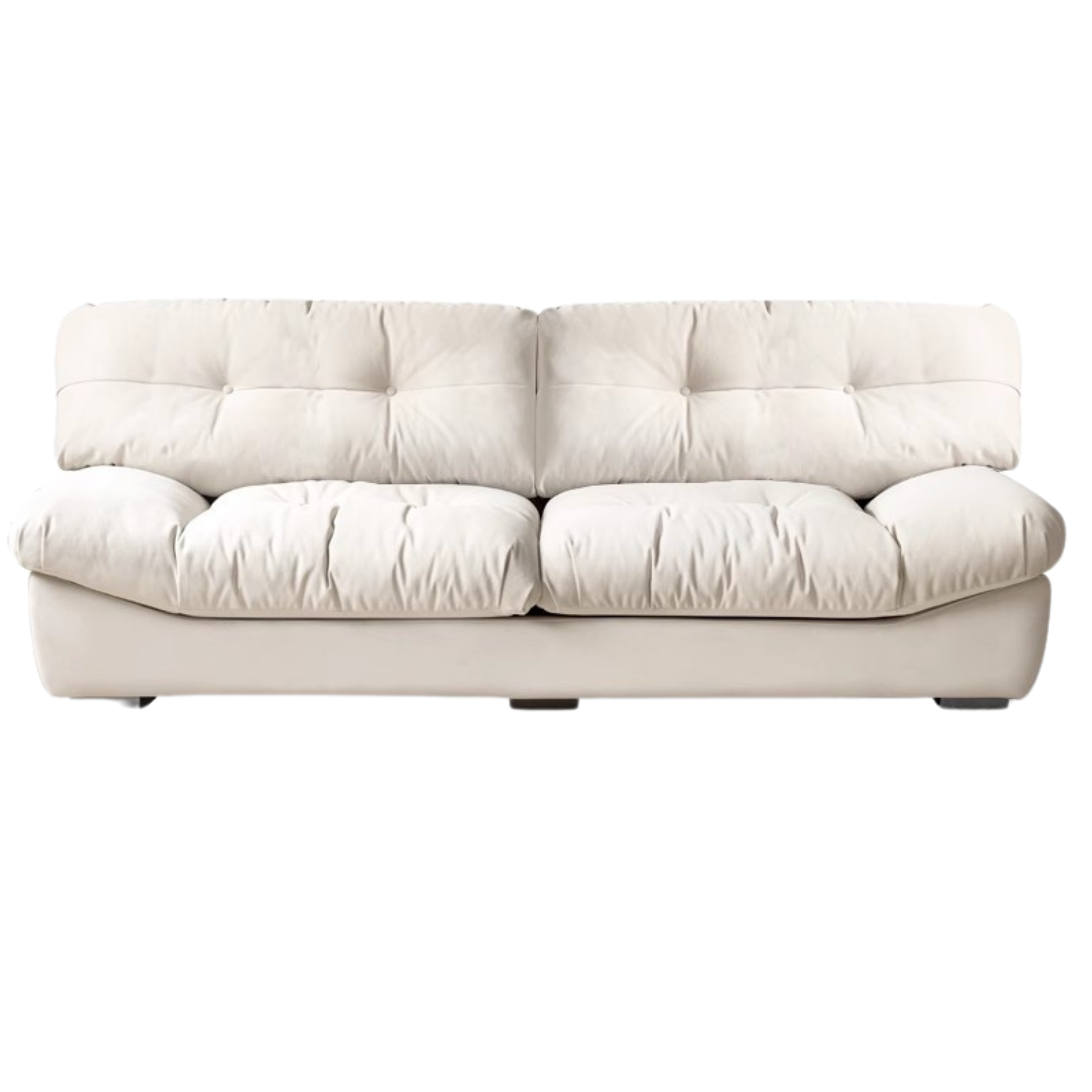 Fabric Italian Style Cloud Sofa With Russian Birch Wood Frame