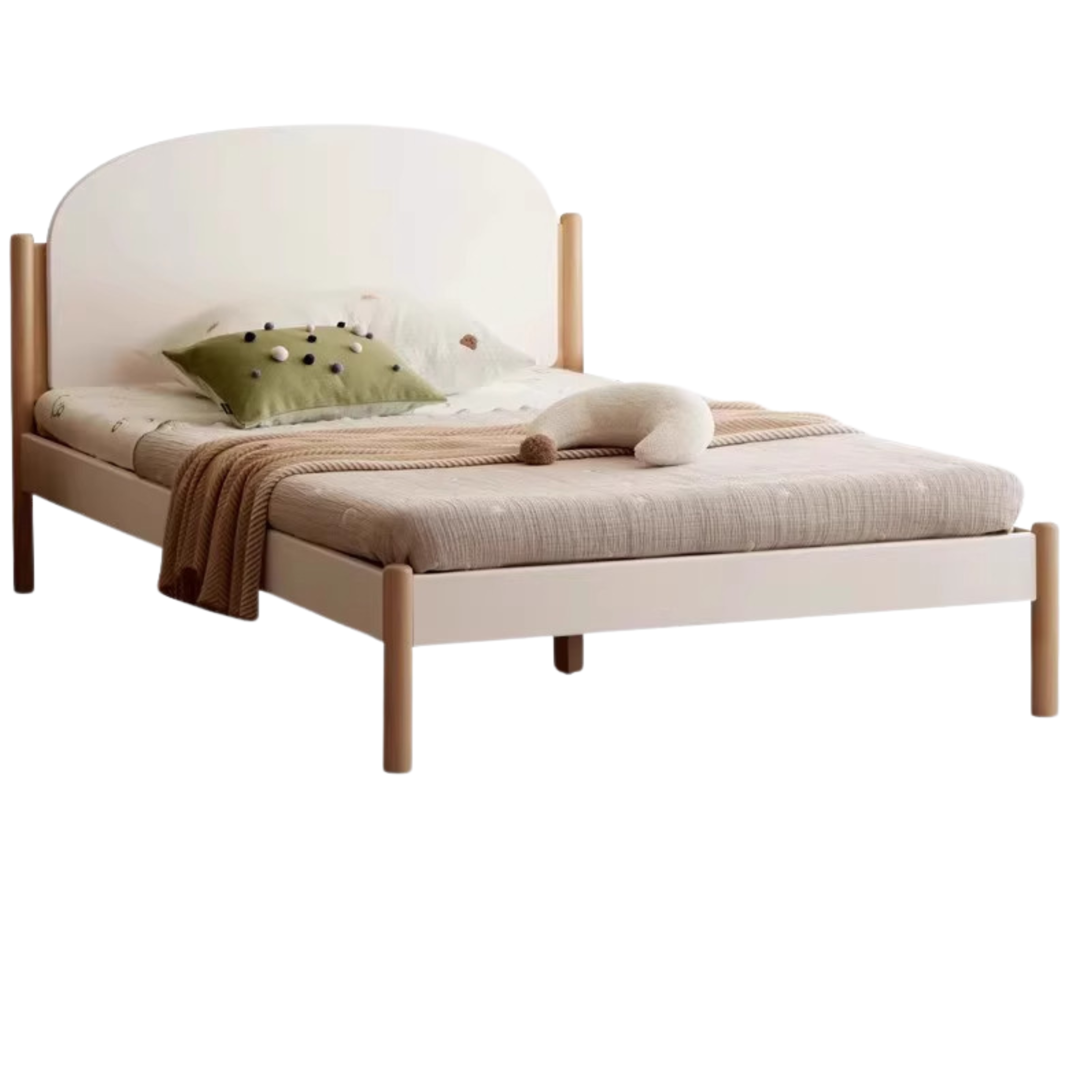 Poplar solid wood children's bed boy girl<