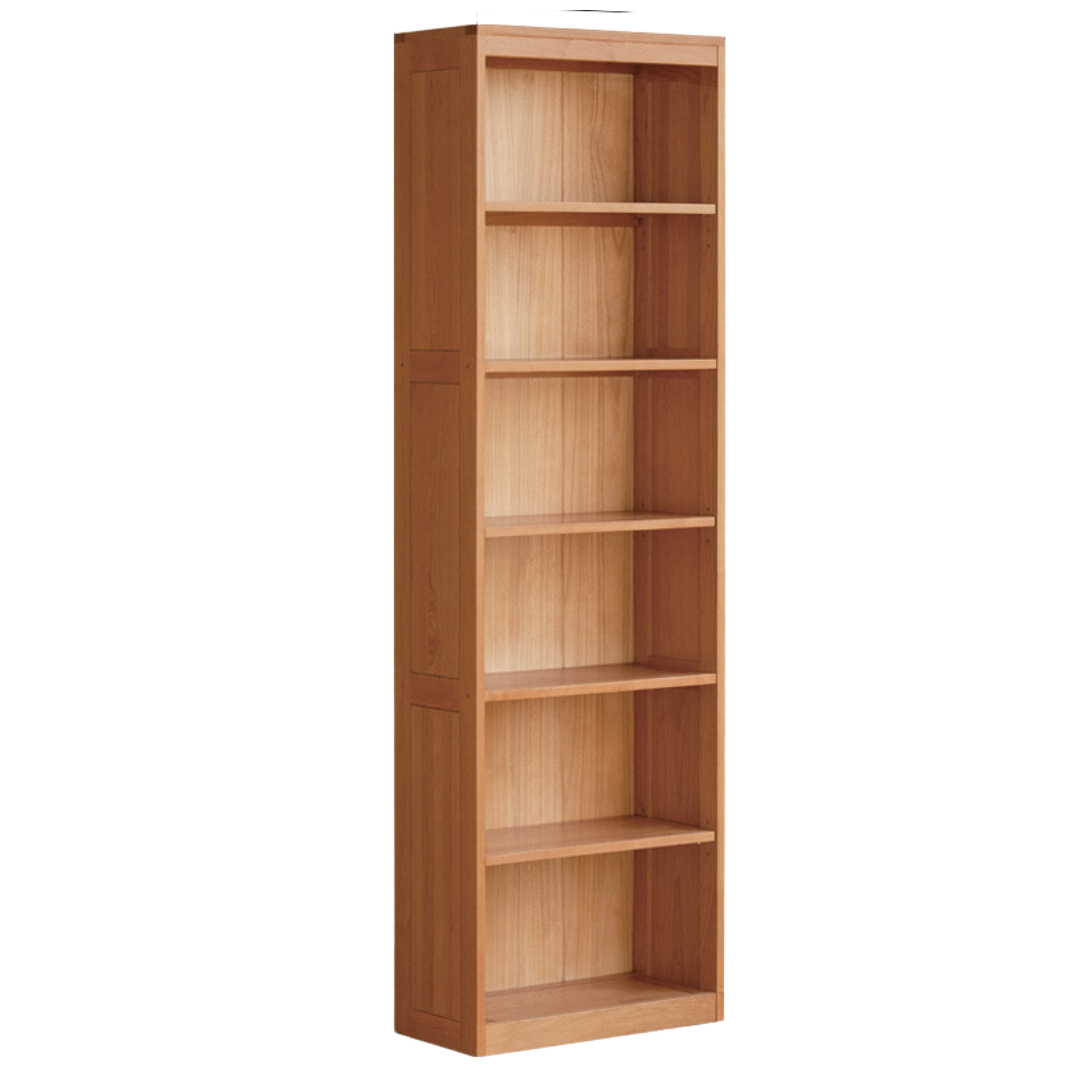 Cherry Solid Wood Bookcase Floor-Standing Free Combination Bookshelf