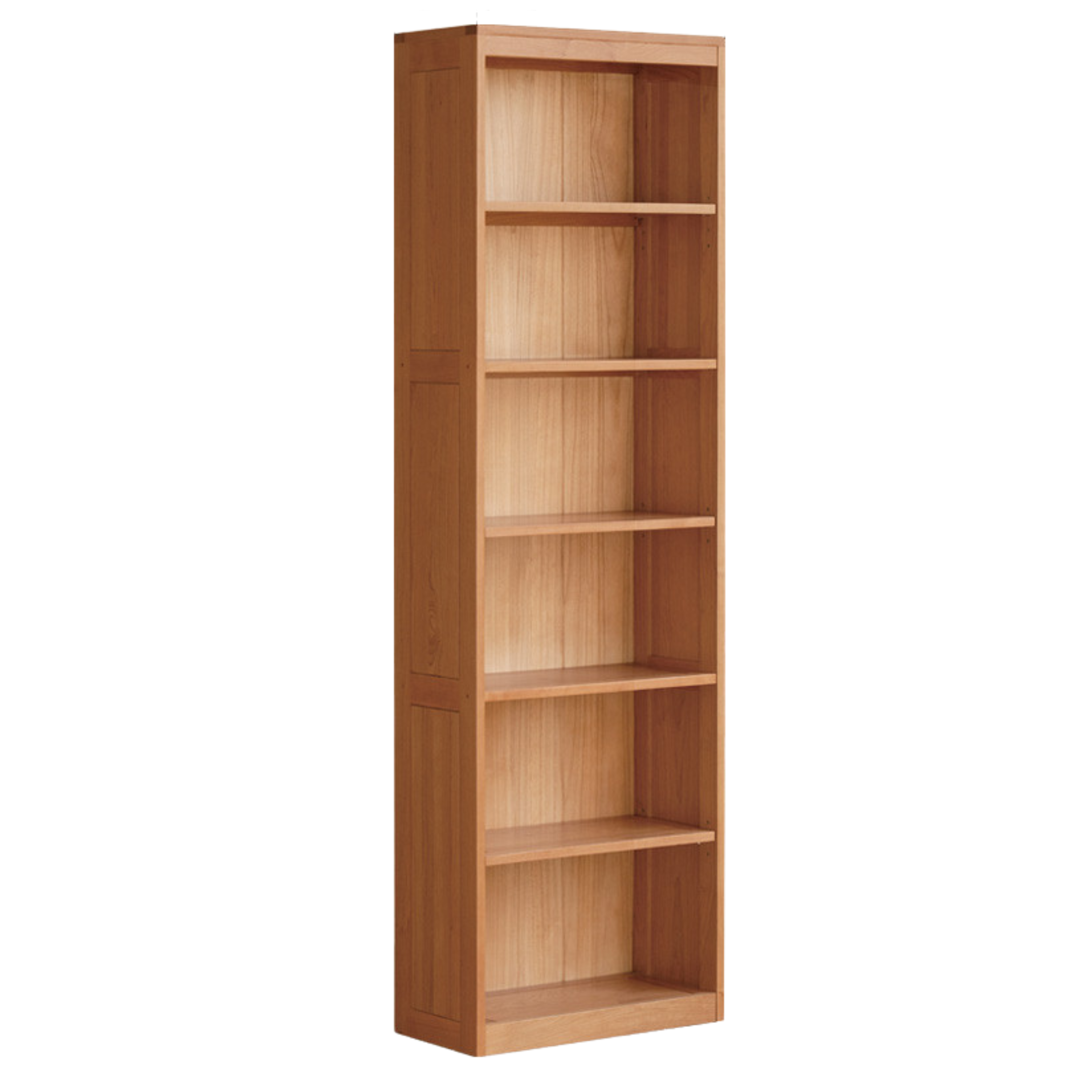 Cherry Solid Wood Bookcase Floor-Standing Free Combination Bookshelf
