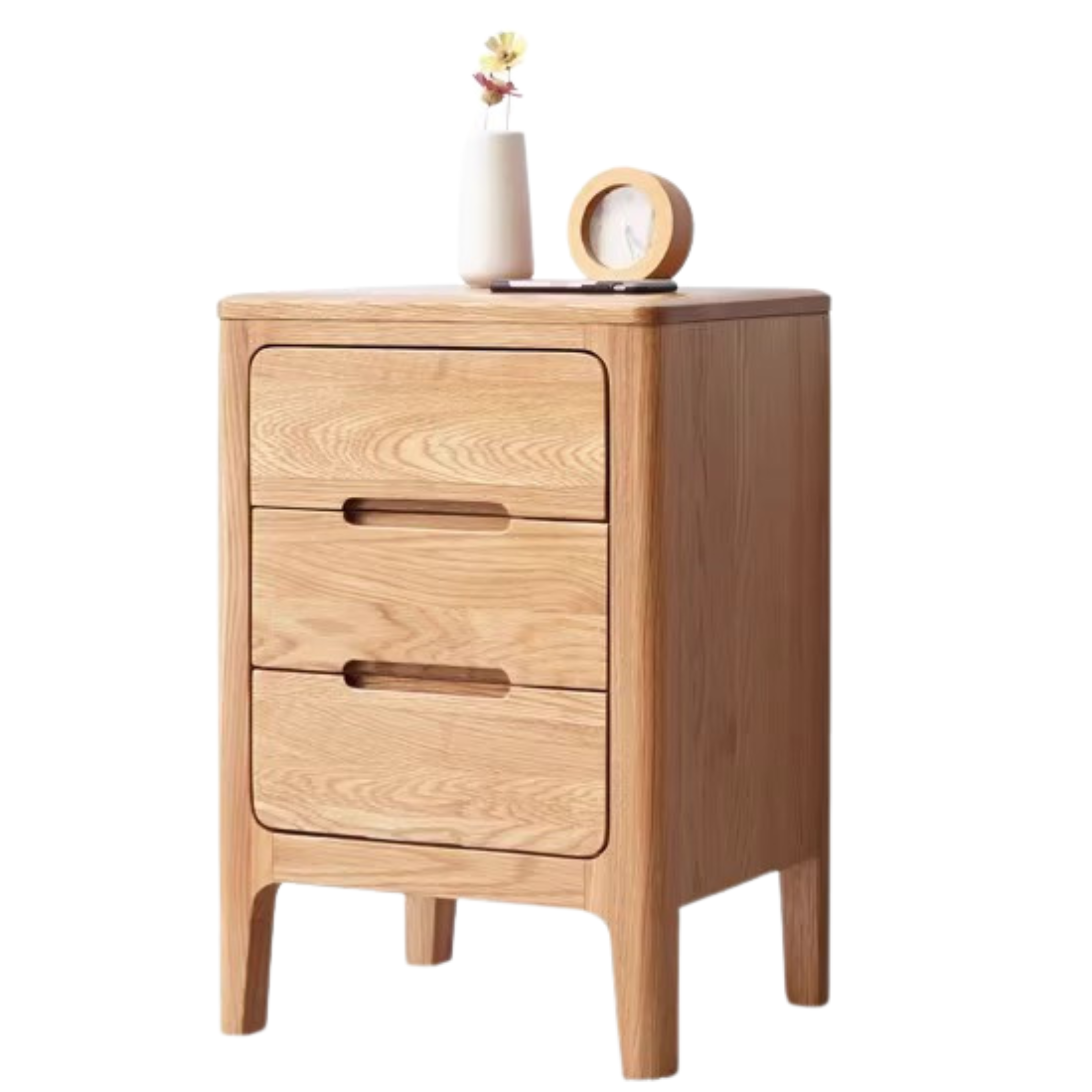 Oak solid wood Nightstand.