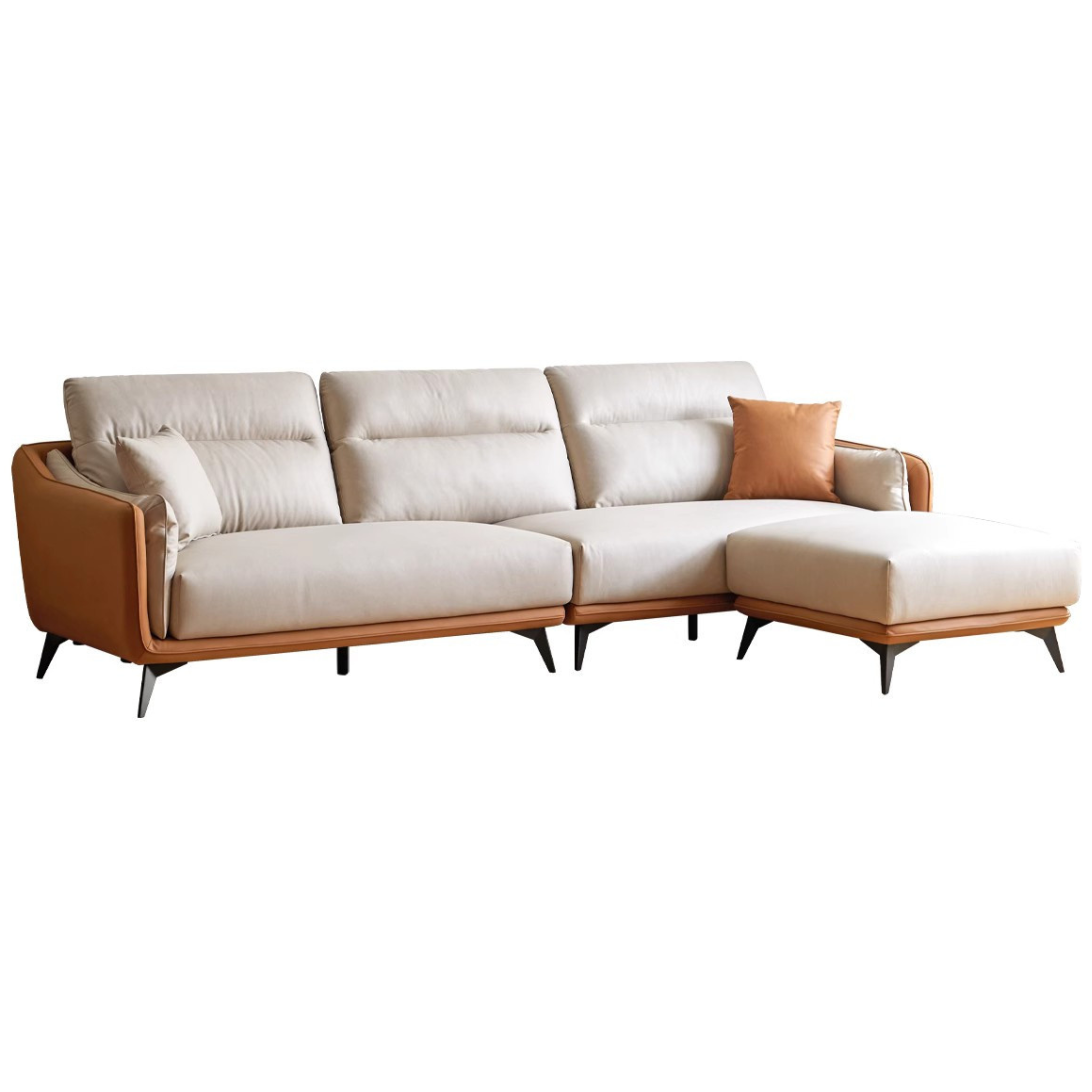 Technology Fabric High Back Corner Sofa)