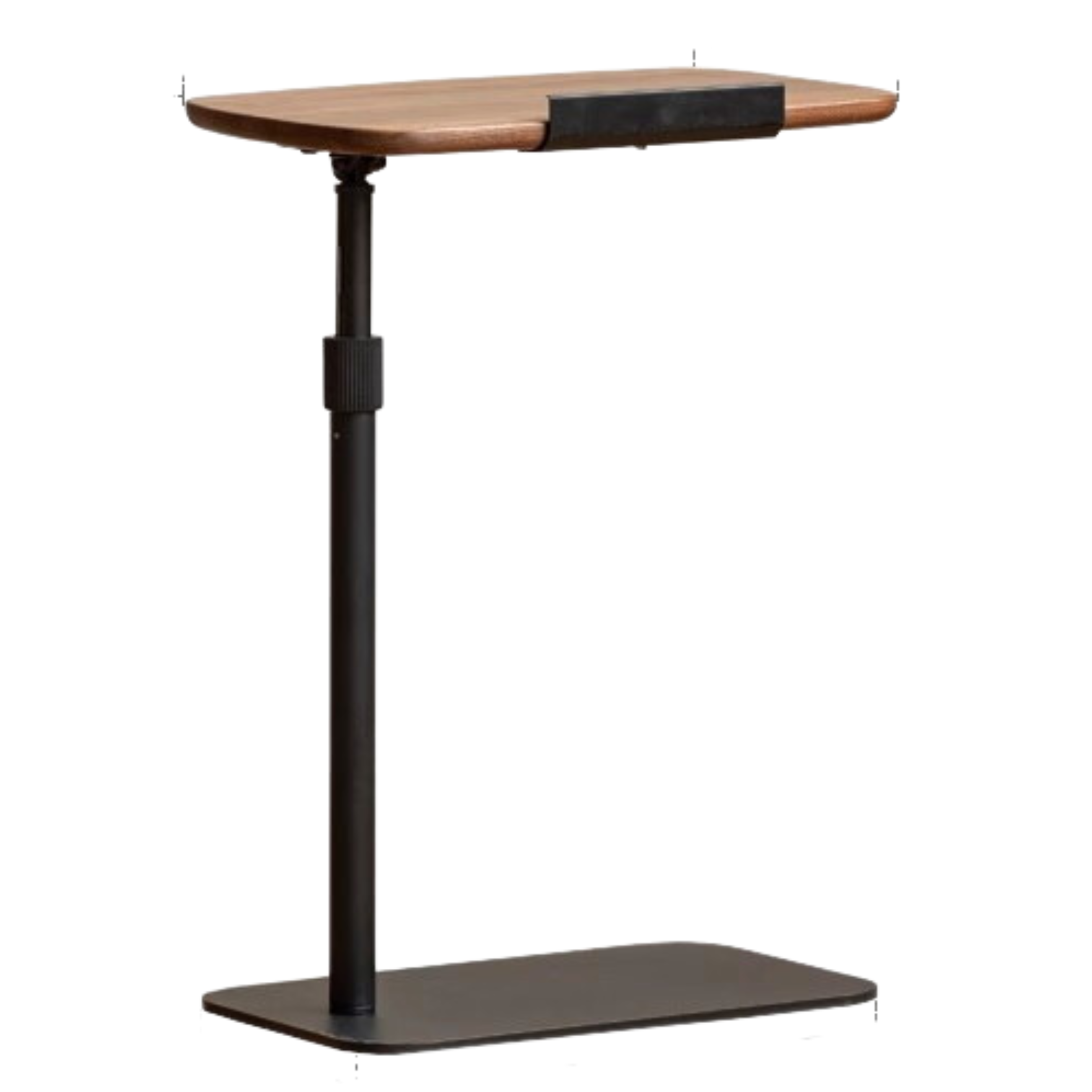 Black Walnut Solid Wood Liftable Rotating Side Table