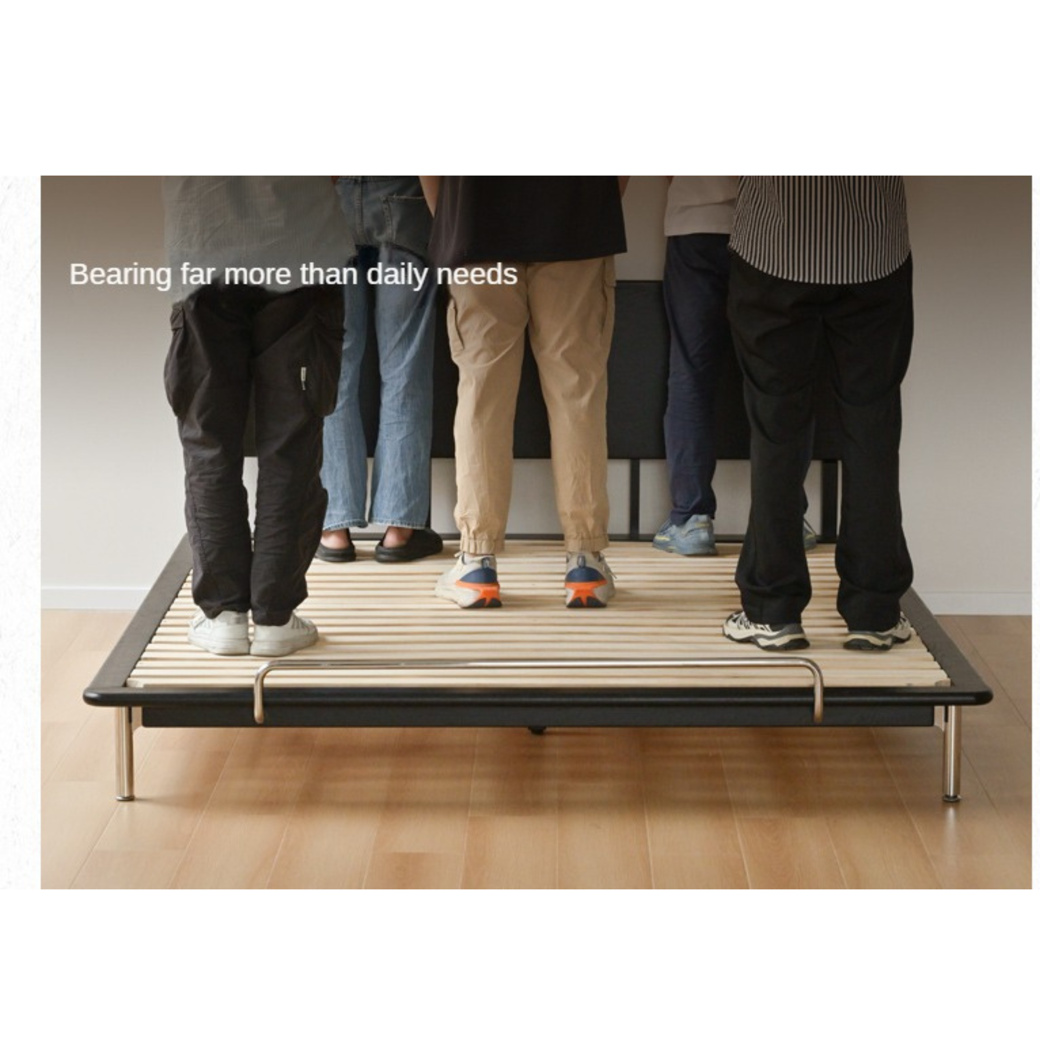 Ash, Oak Solid Wood Bed Minimalist