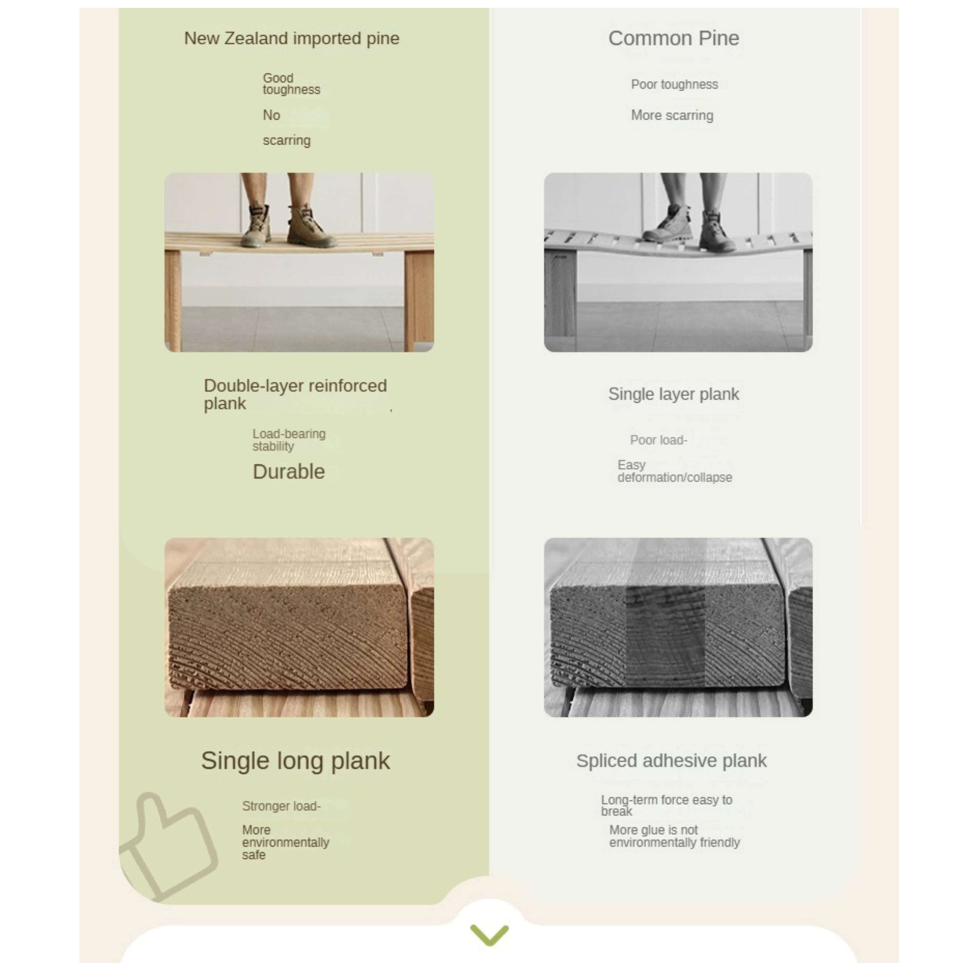 Rubber Solid Wood Fabric Leather Soft Bed