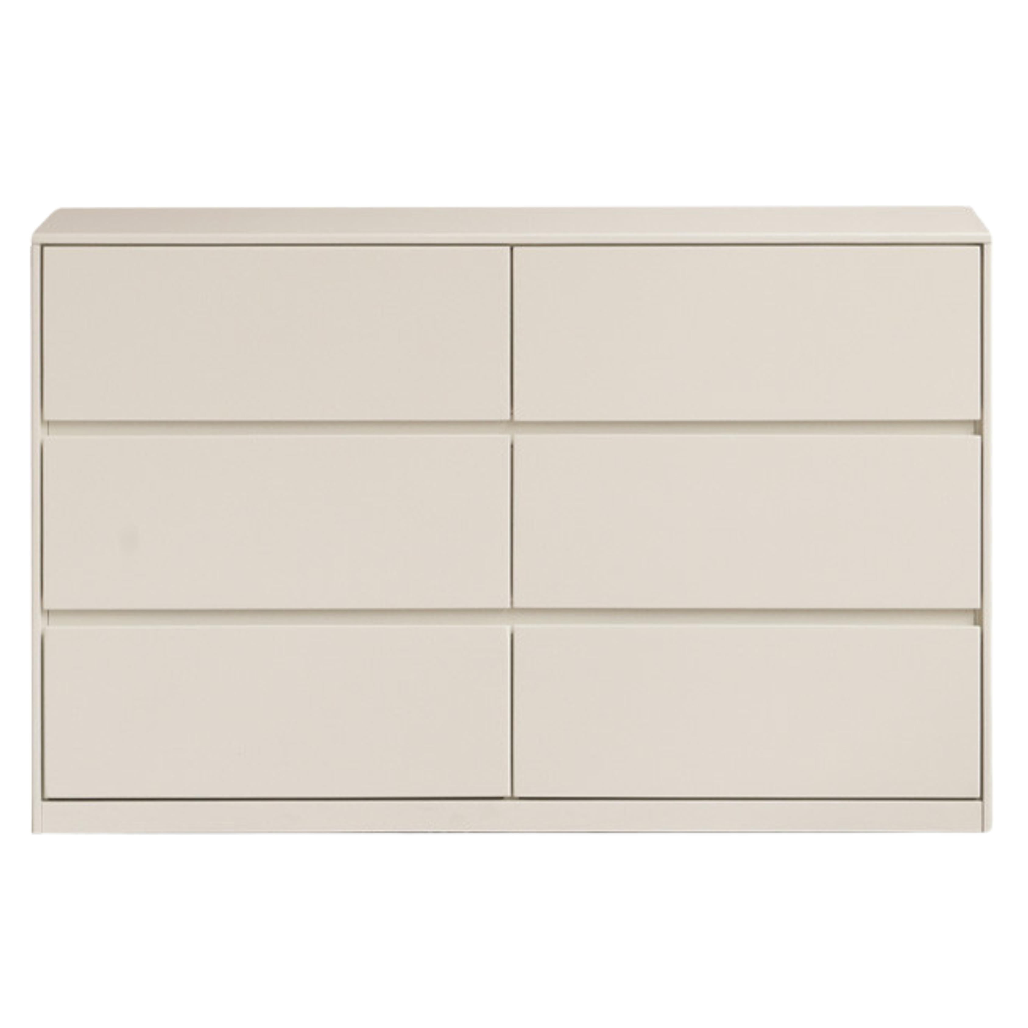 Solid Rubberwood Cream Style Chest of Drawers