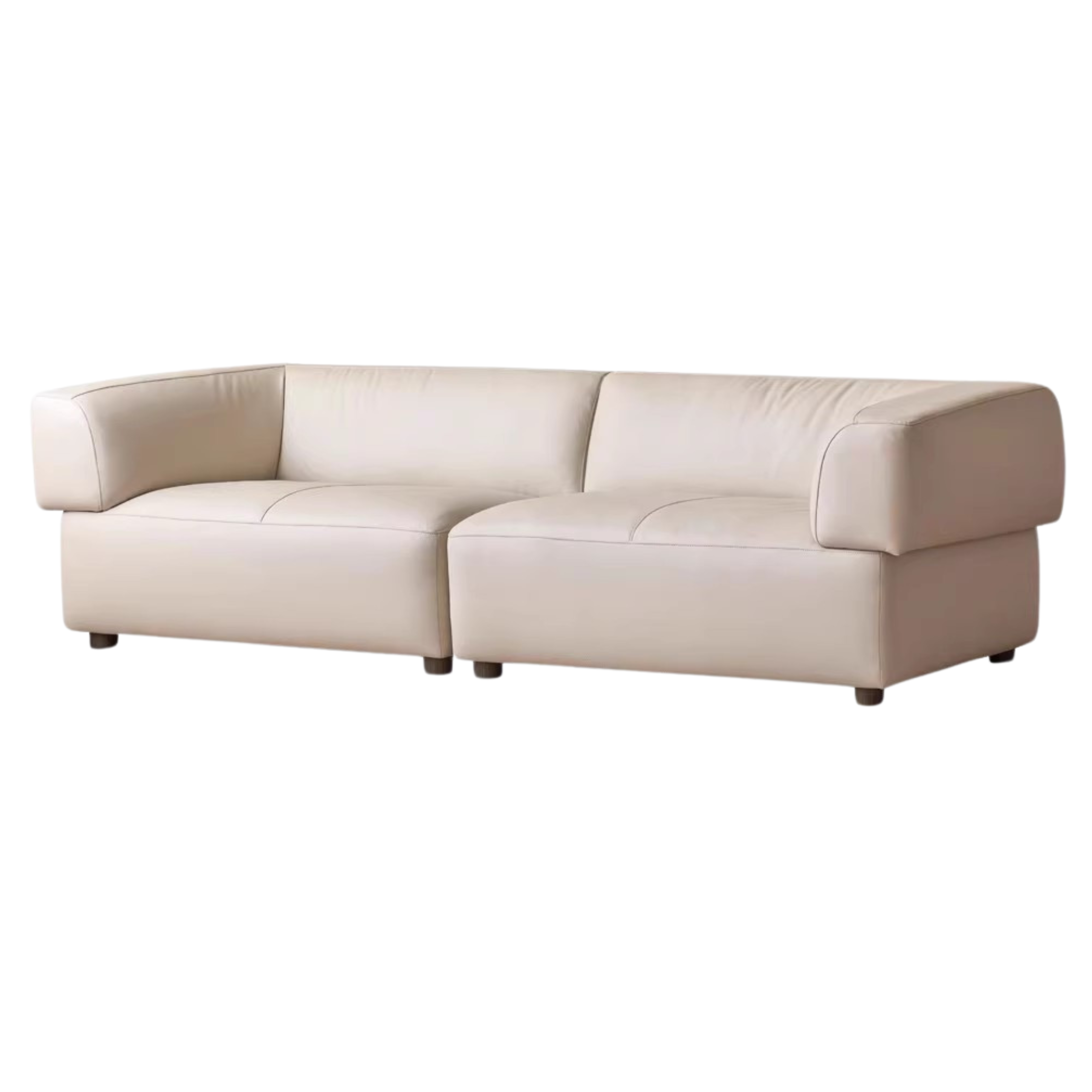 Technology Fabric Sofa Italian Light Luxury Tofu Block Sofa.