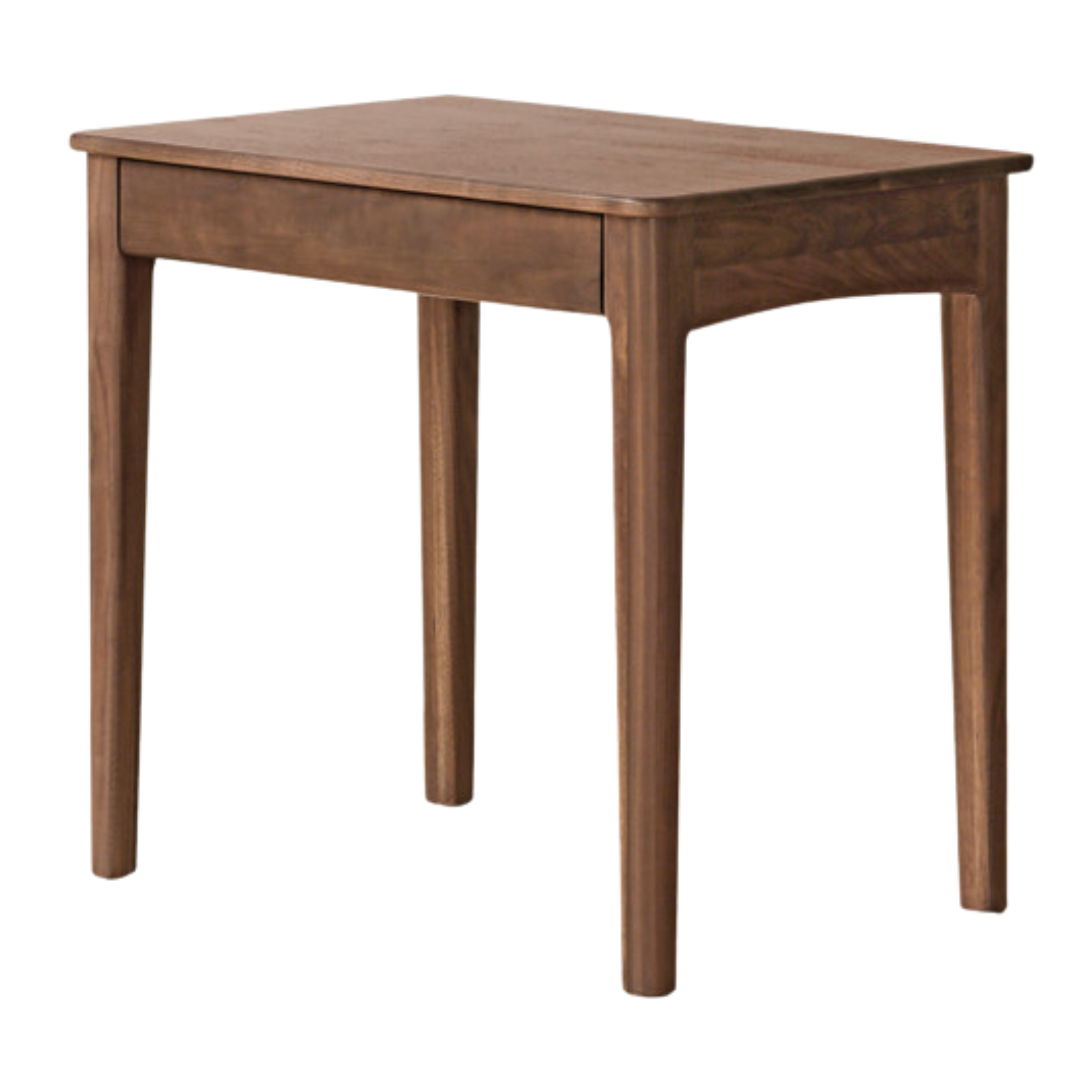 Black Walnut Solid Wood Desk Bookshelf