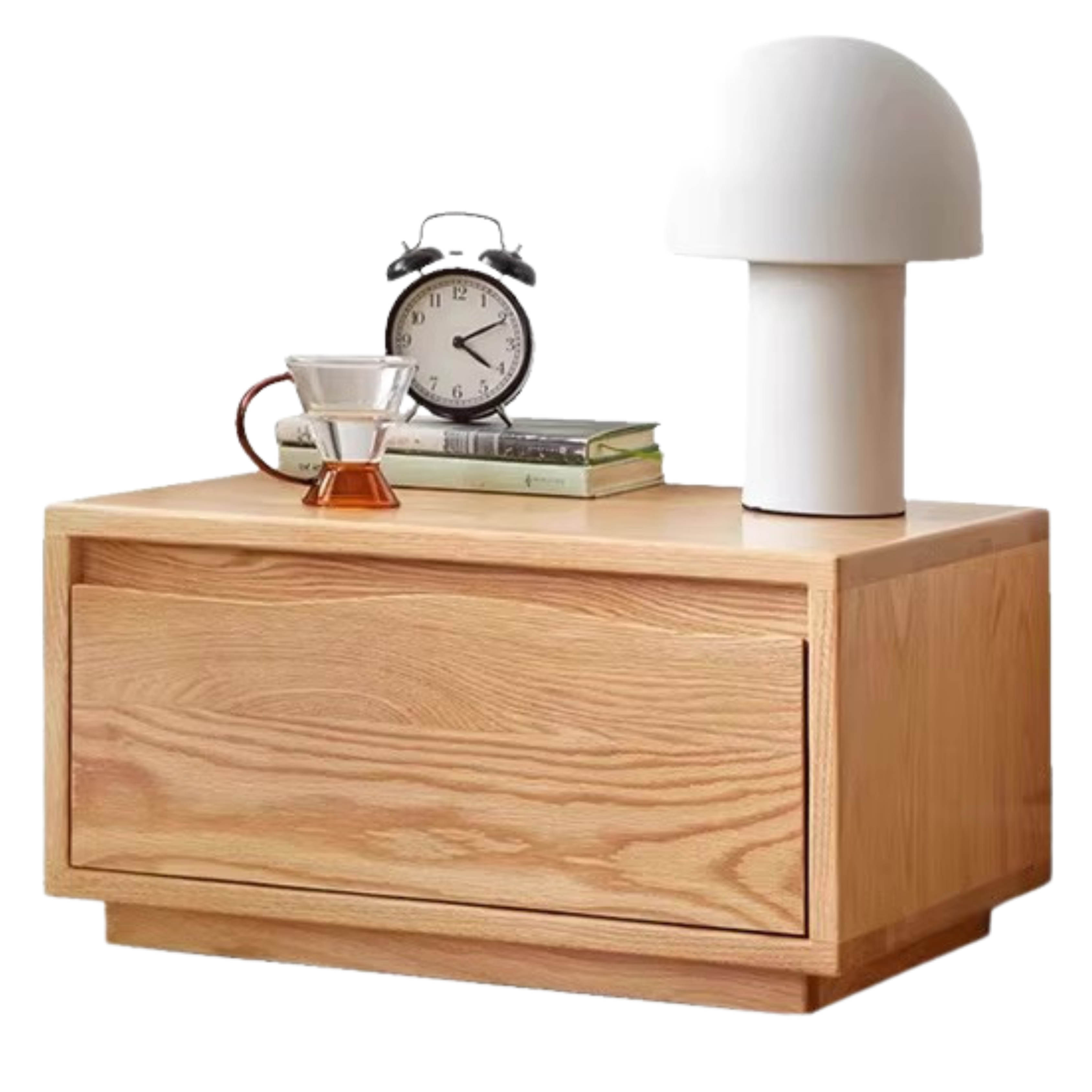 Oak Solid Wood Floor Standing Nightstand<
