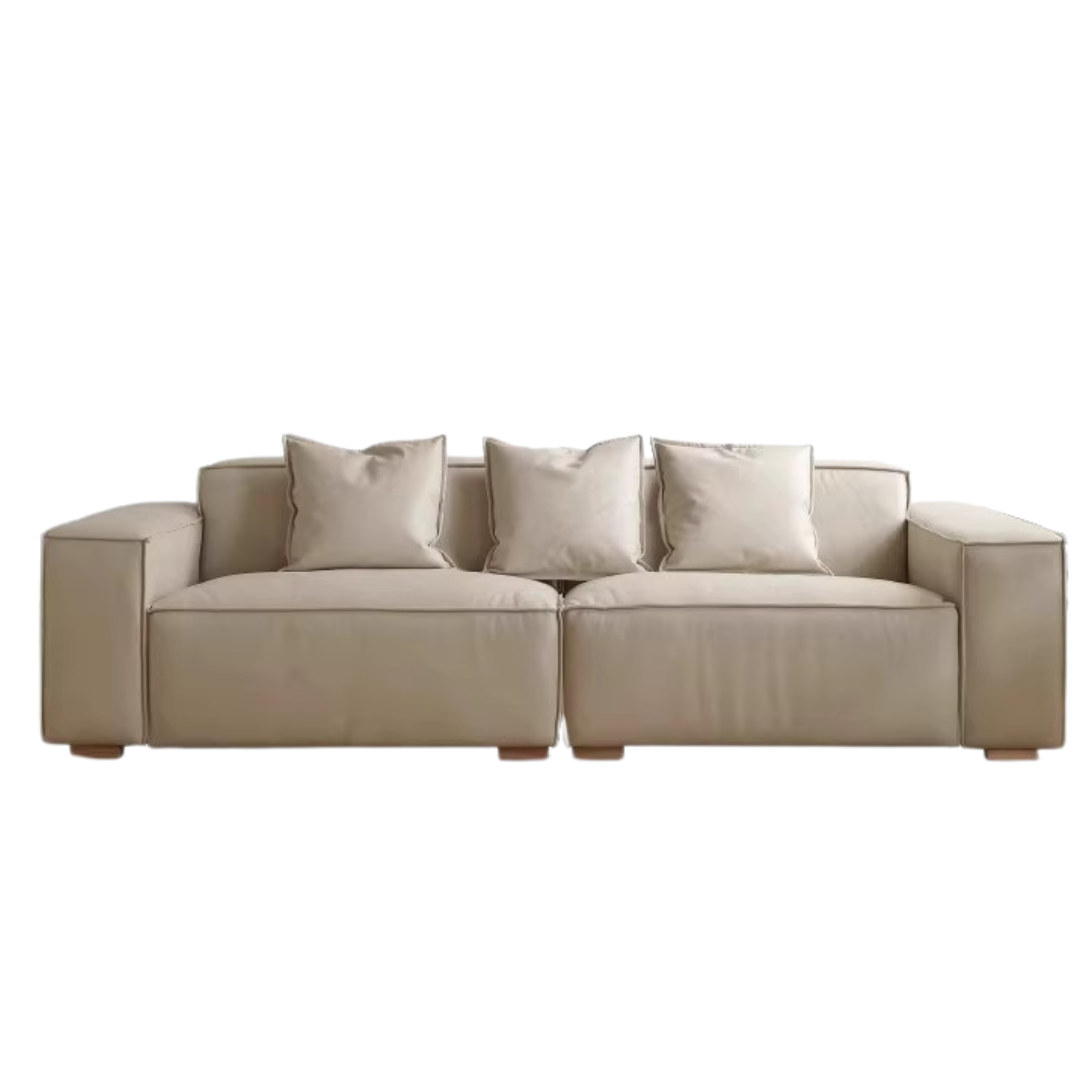 Luxury Сow Leather Sofa, Technical Fabric Sofa.