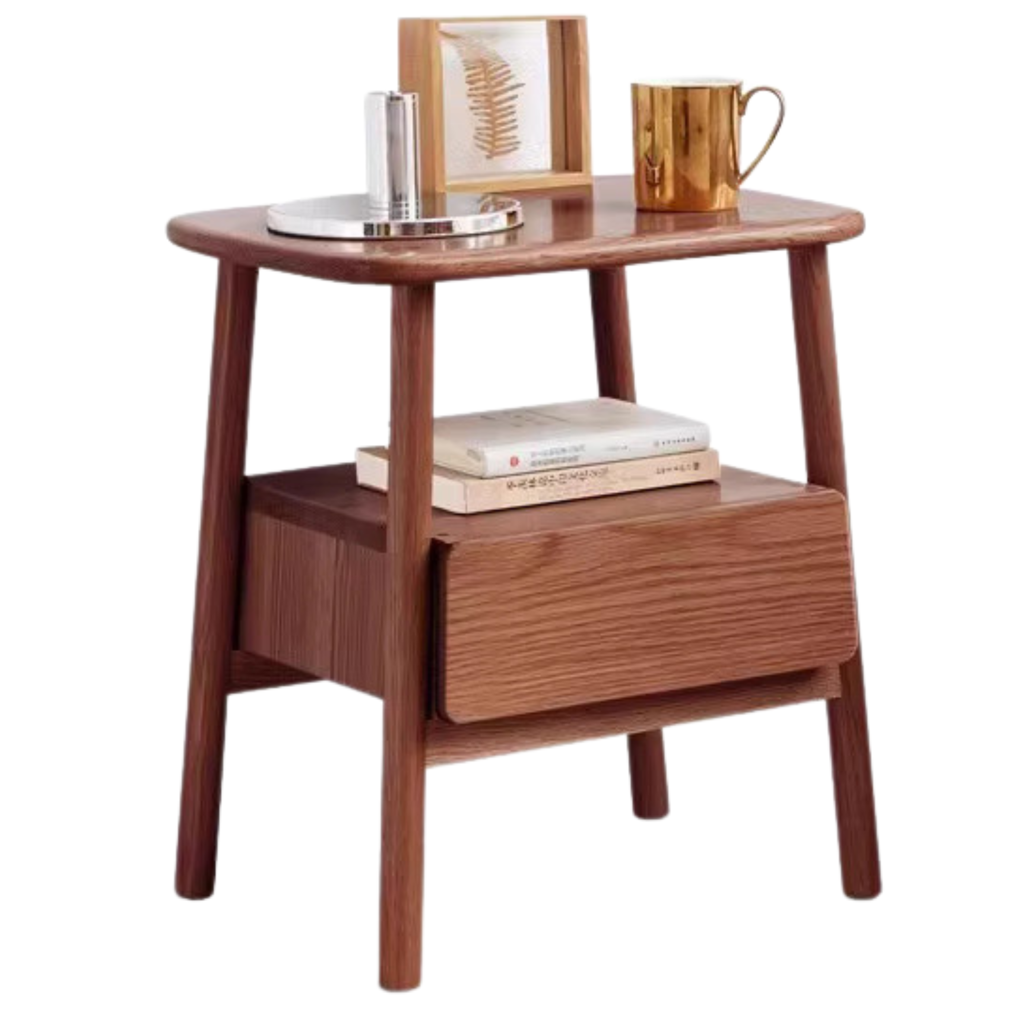 Oak, Beech Solid Wood Nightstand