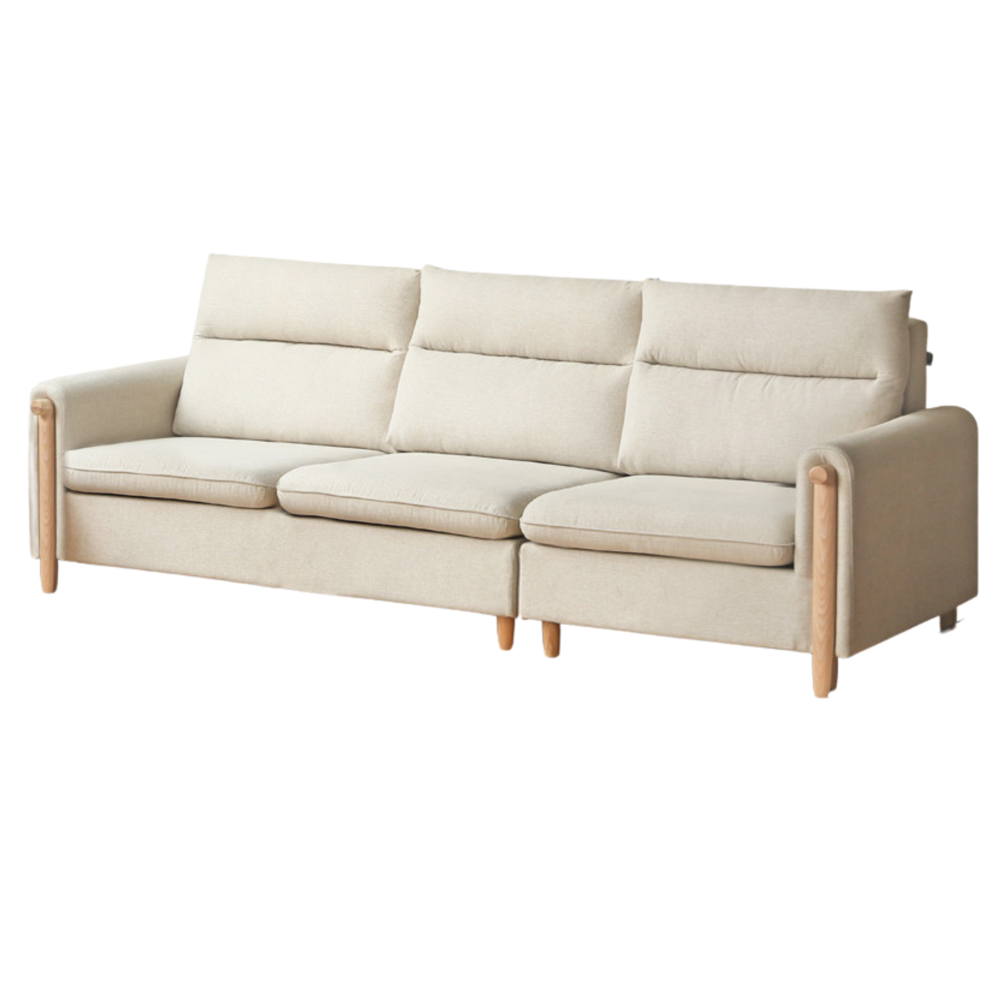 Fabric Contemporary Sectional Sofa with Relaxed Seating