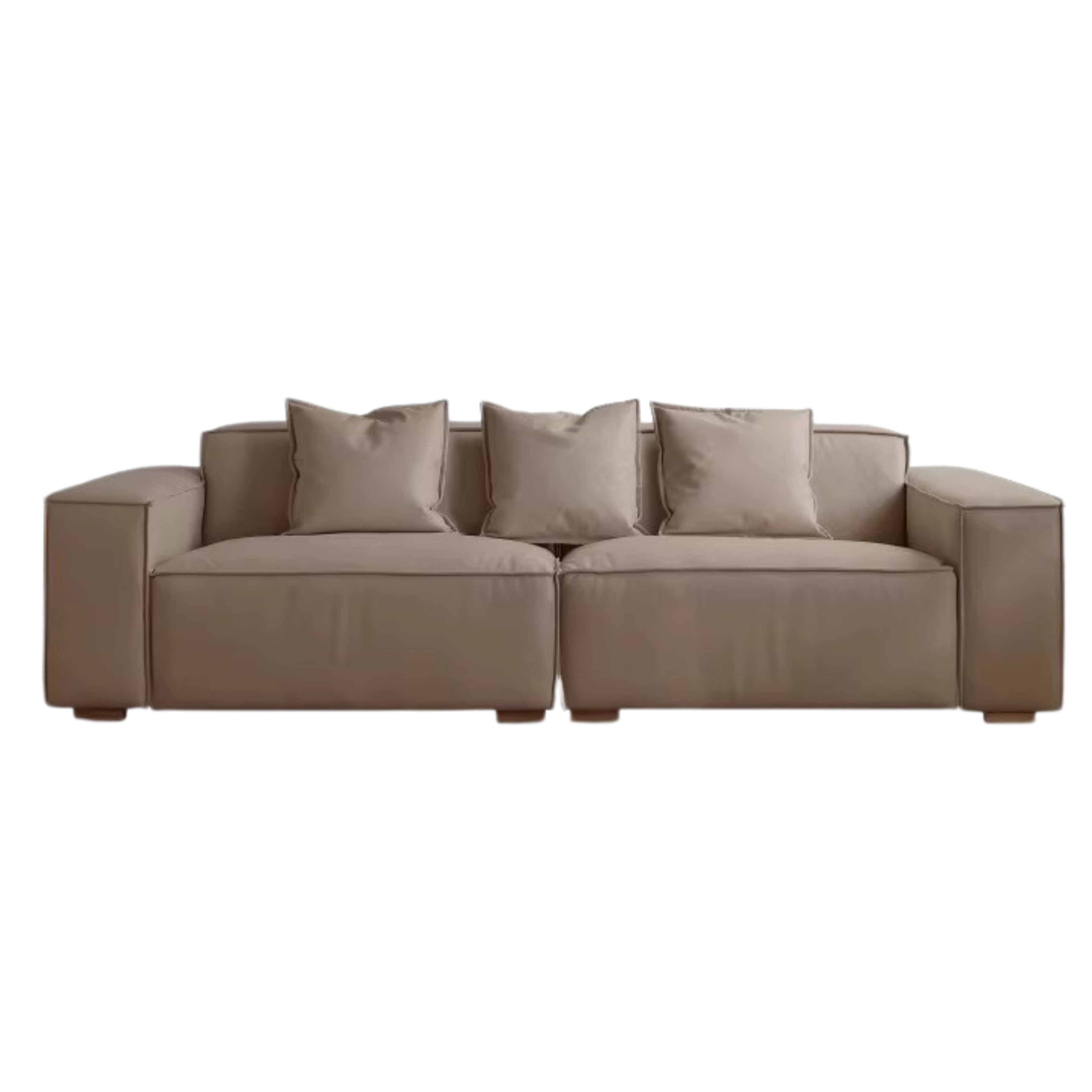 Luxury Сow Leather Sofa, Technical Fabric Sofa.