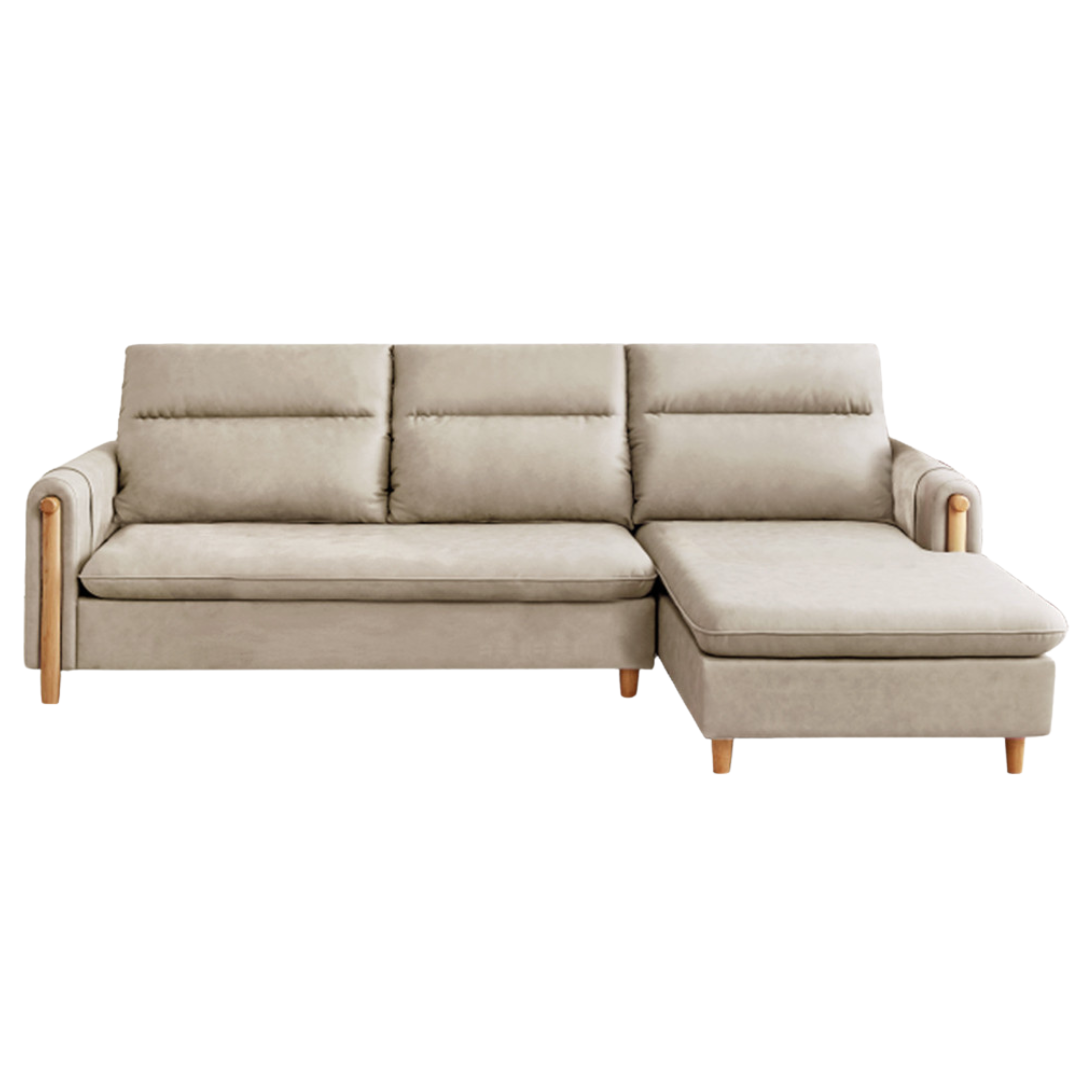 Fabric Contemporary Sectional Sofa with Relaxed Seating