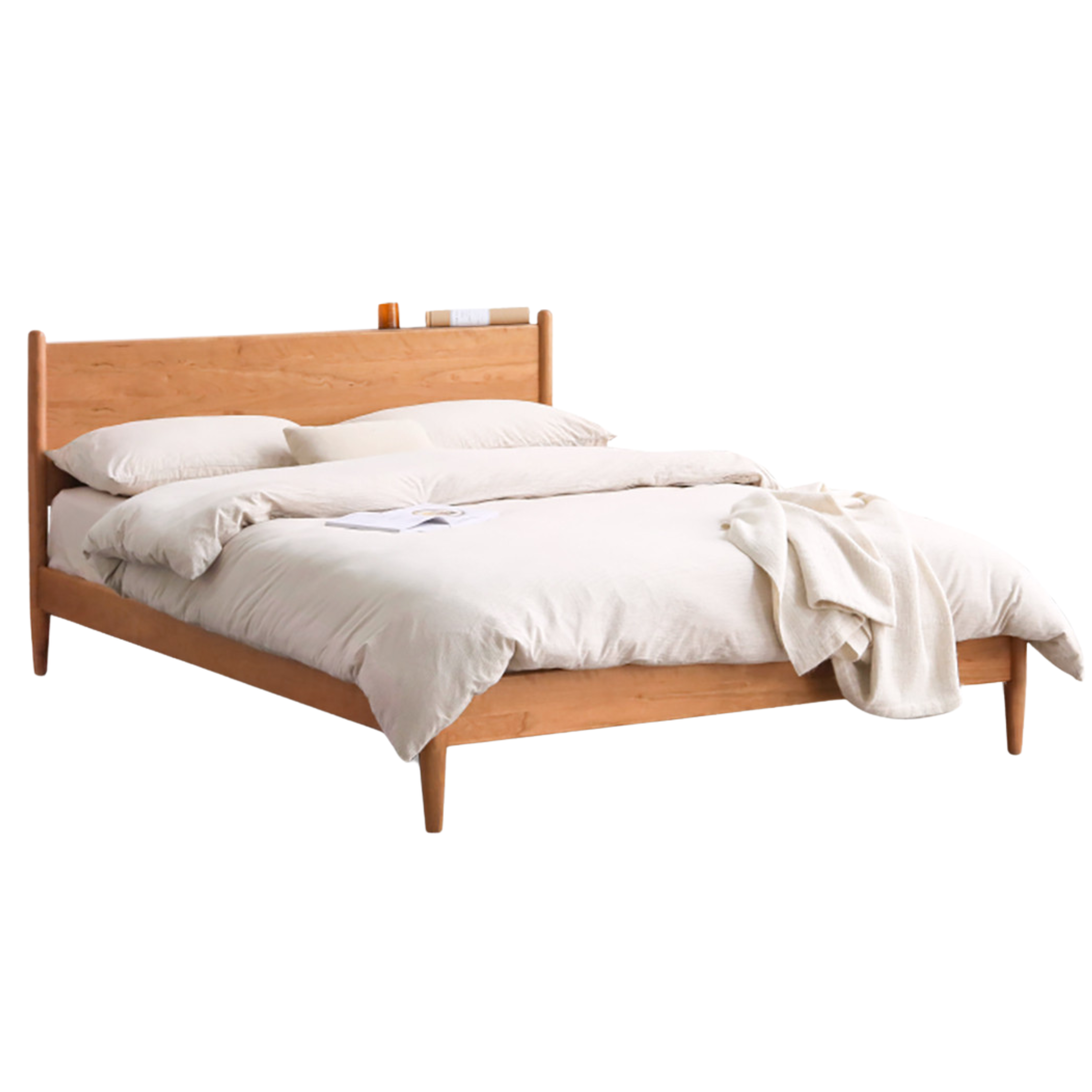 Oak, Black Walnut, Сherry Wood Bed