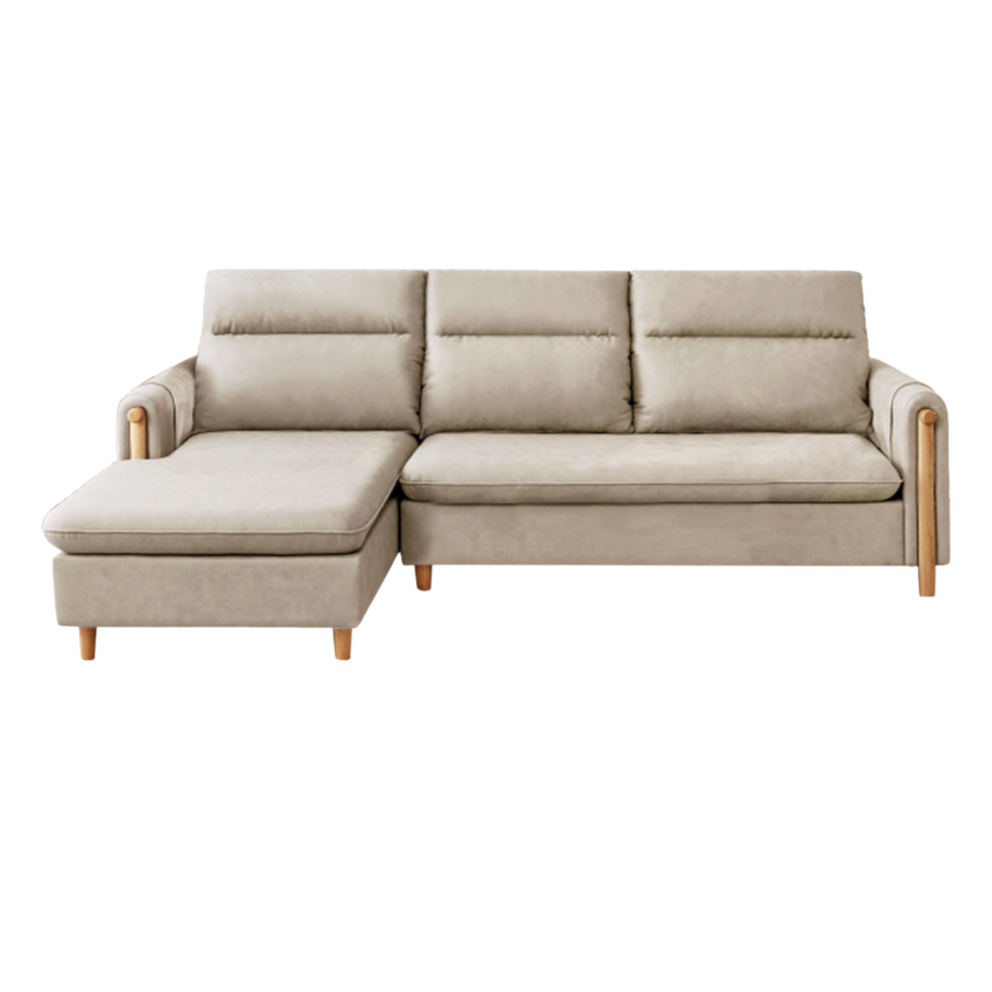 Fabric Contemporary Sectional Sofa with Relaxed Seating