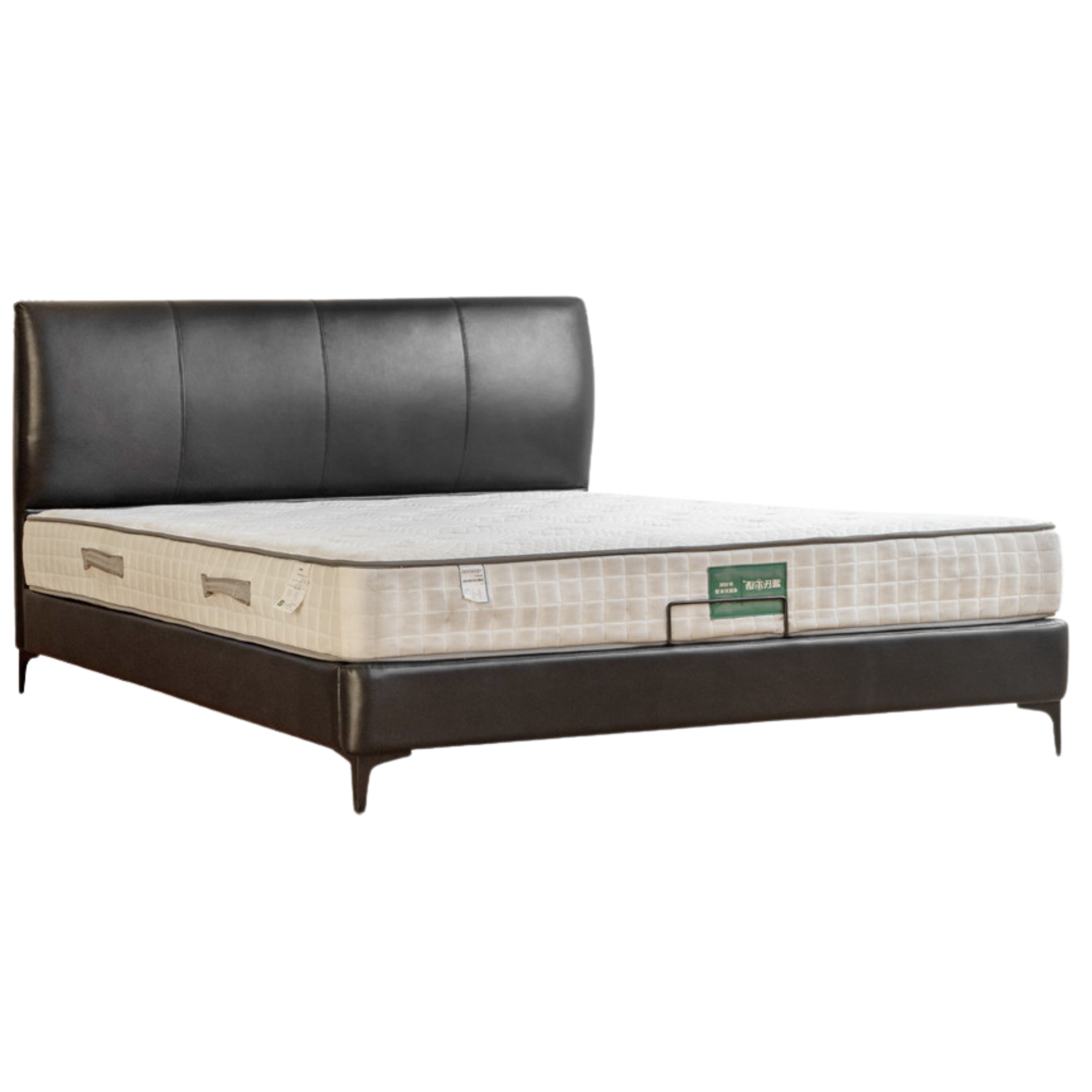 Leather Curved Design Bed