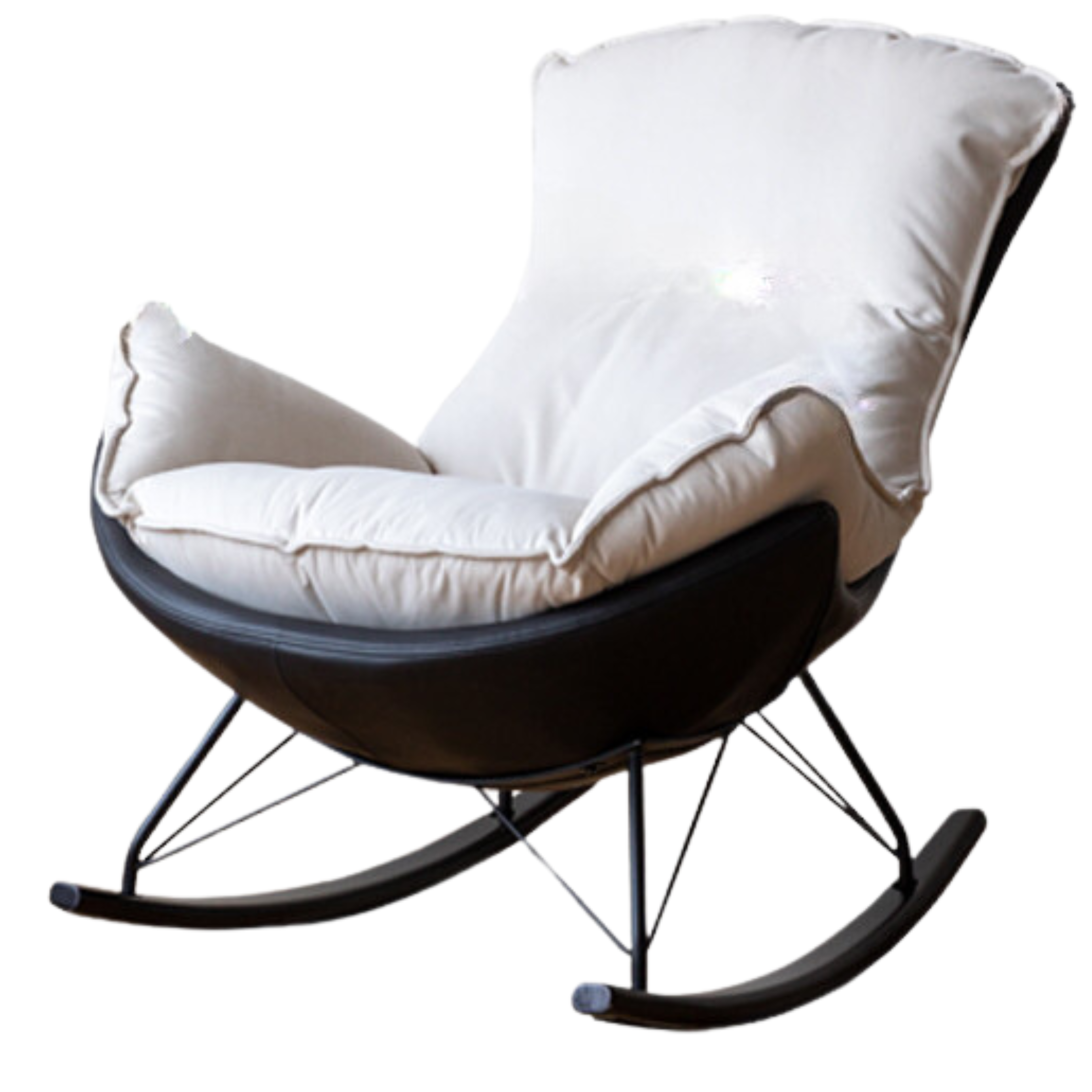 Mid Century Modern Rocking Armchair)