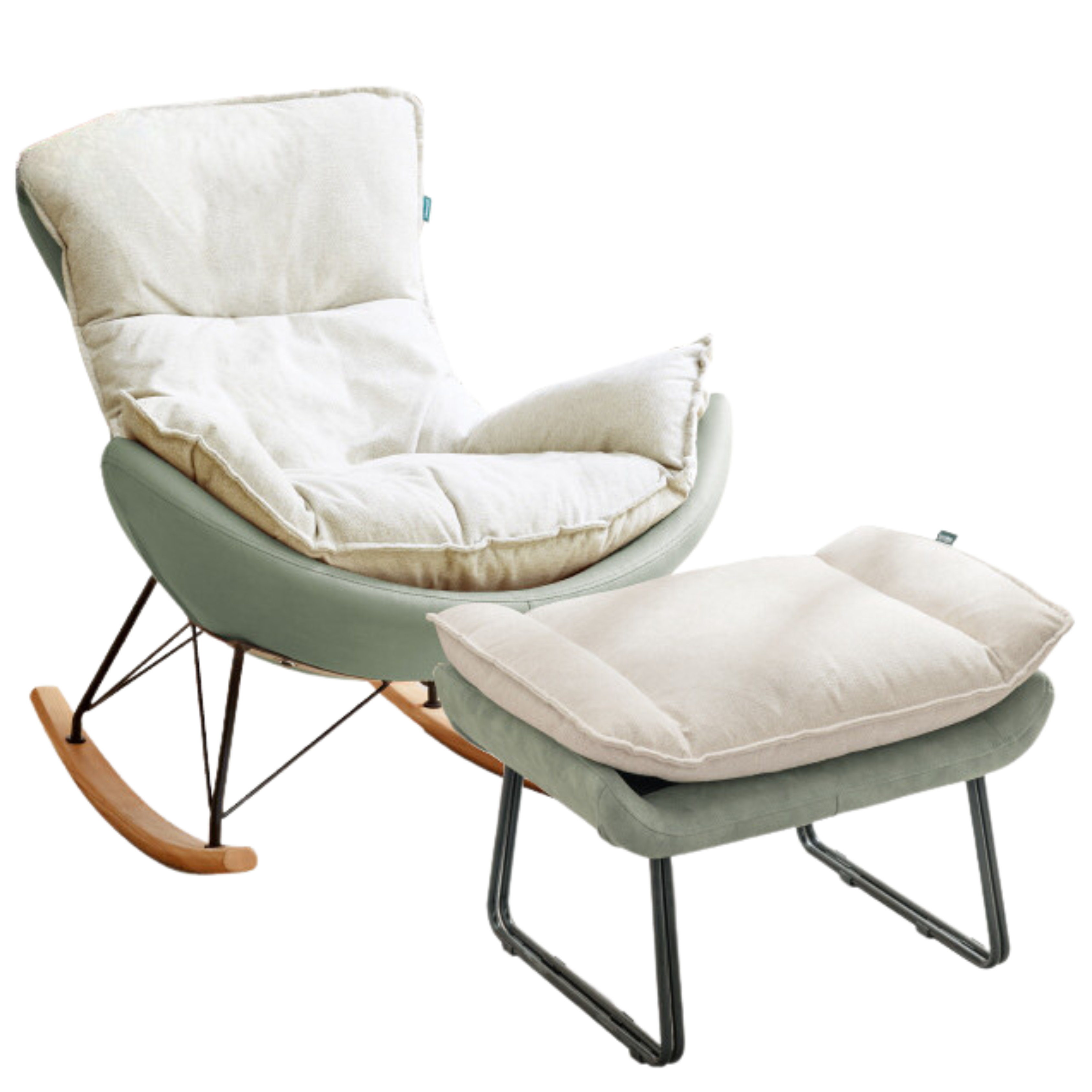 Mid Century Modern Rocking Armchair)