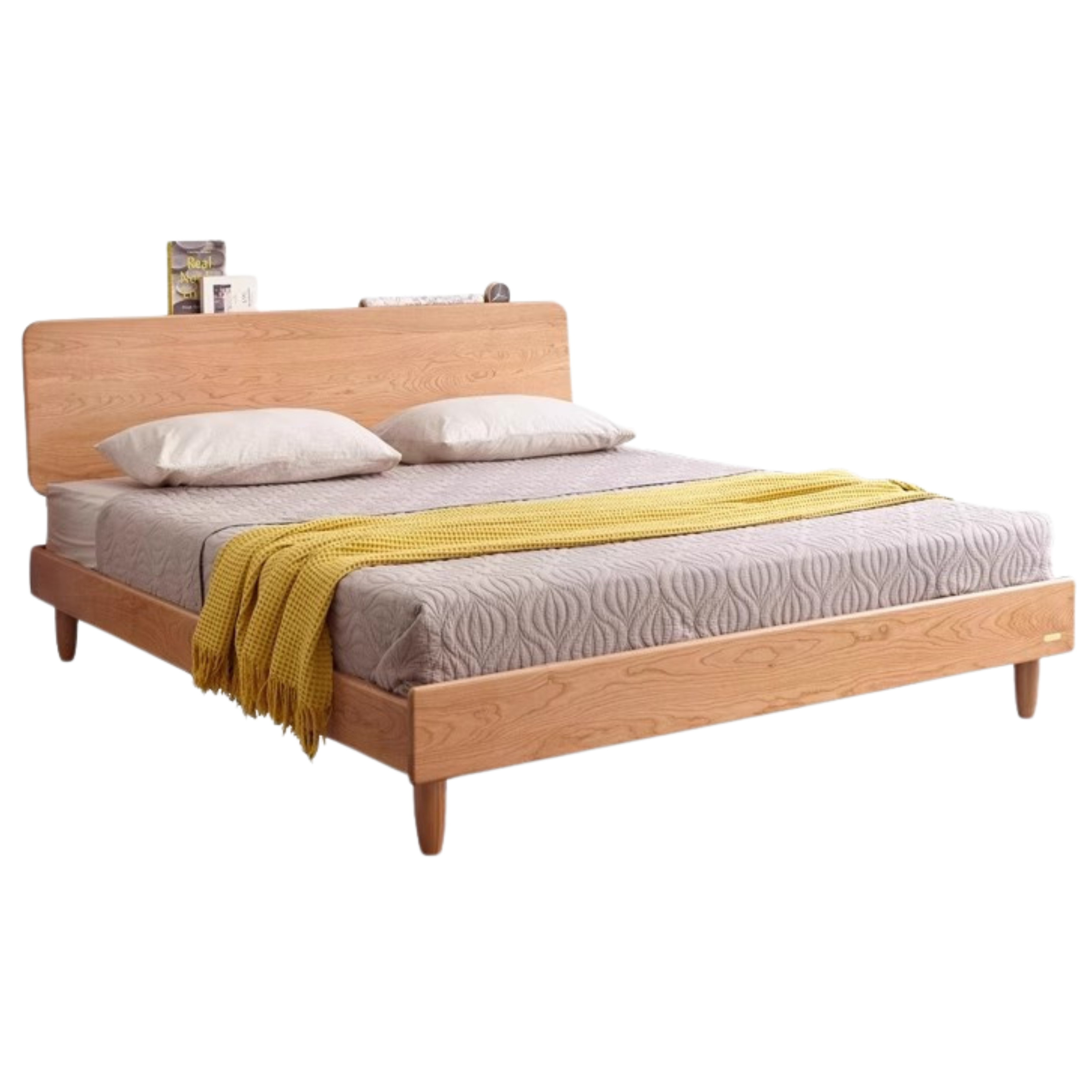 Cherry Wood Bed Modern